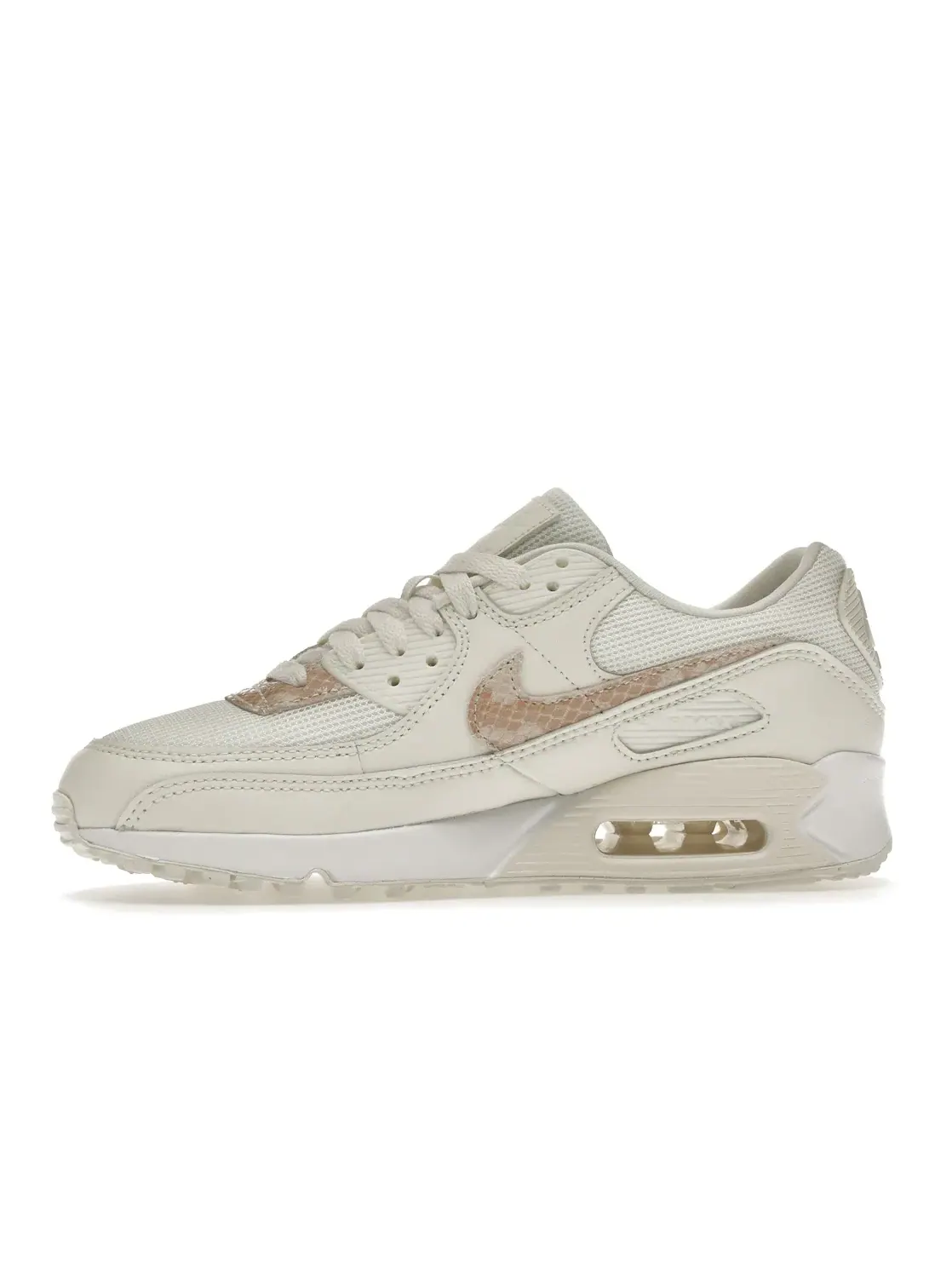 Женские кроссовки Lifestyle Nike Air Max 90 — изображение 3 из 4, бежевый-белый