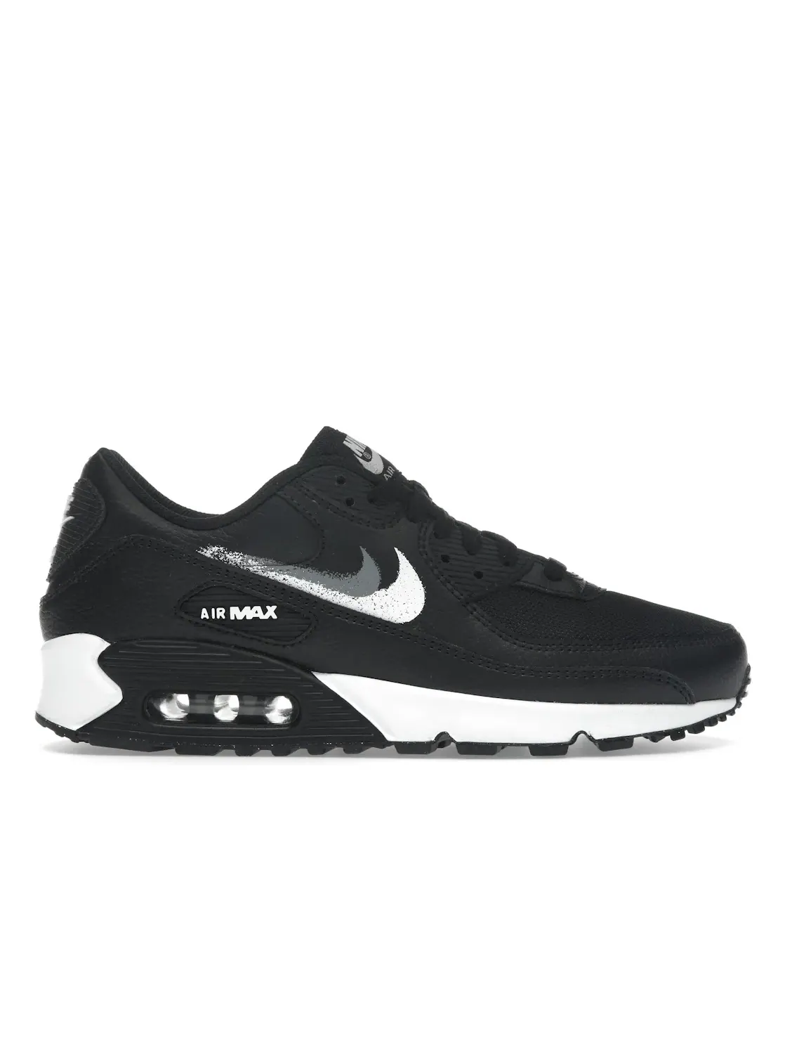 Мужские кроссовки с принтом Nike Air Max 90 Nike — изображение 1 из 4, черный/серый/белый
