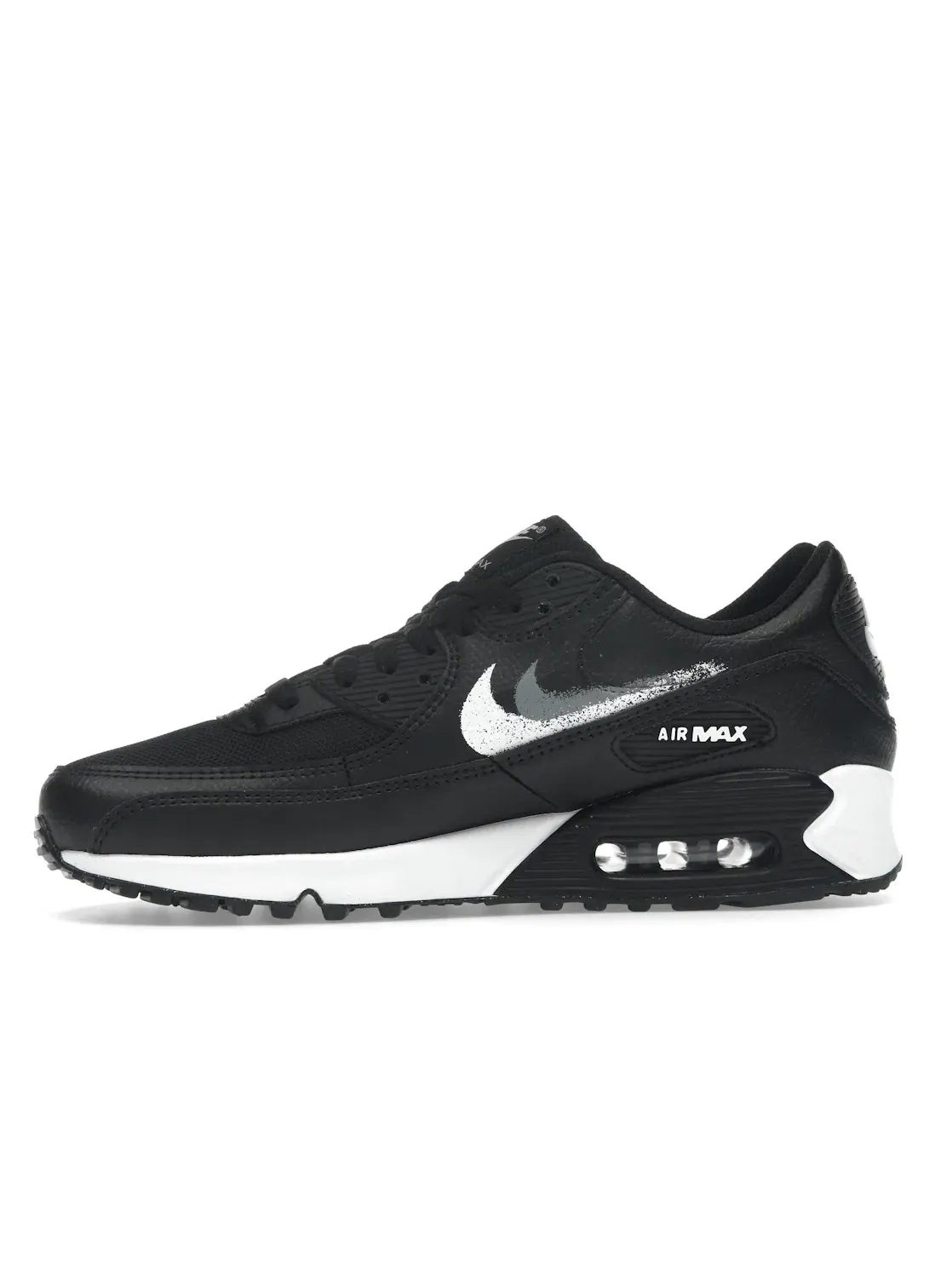 Мужские кроссовки с принтом Nike Air Max 90 Nike — изображение 3 из 4, черный/серый/белый