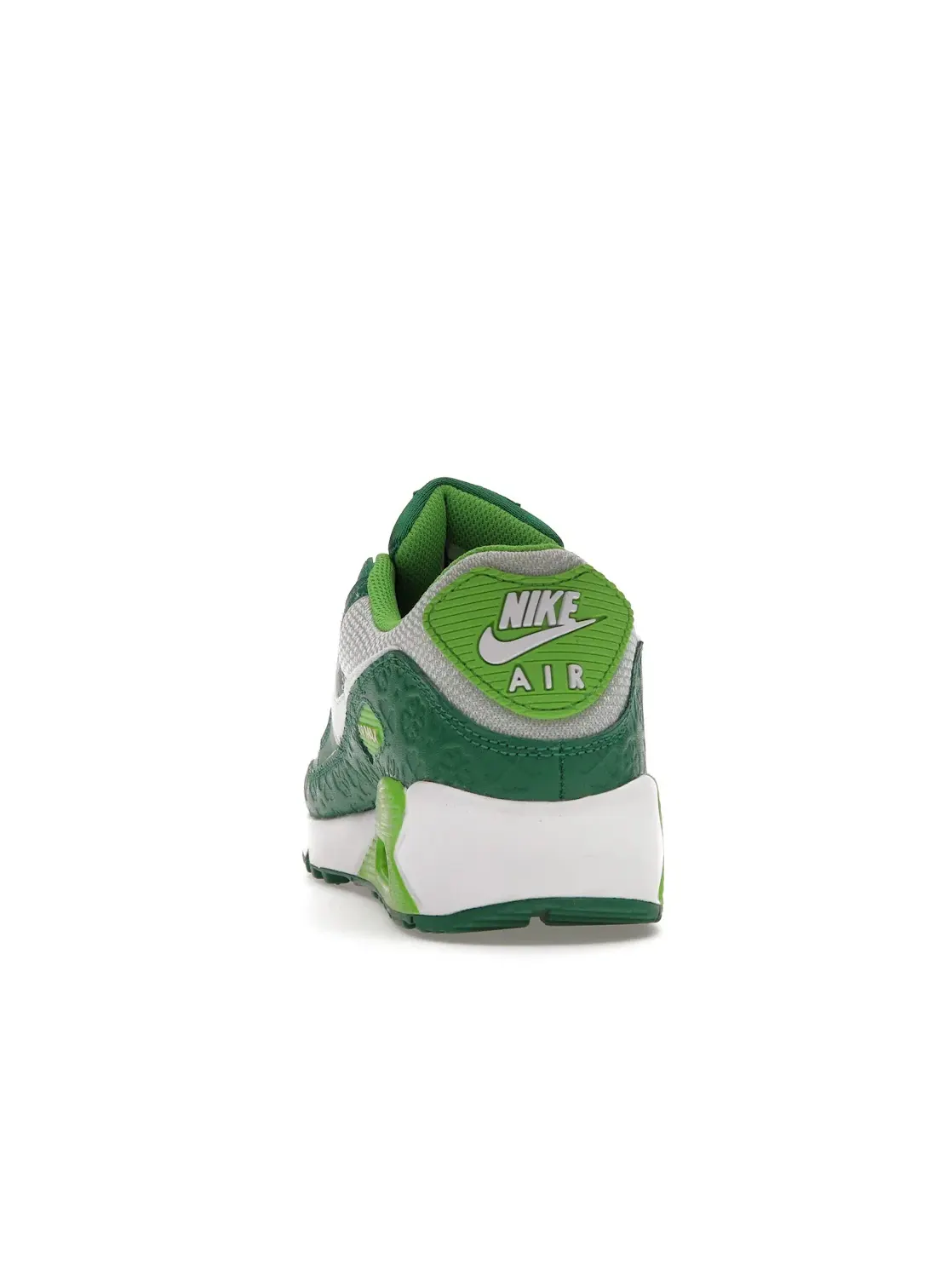 Мужские кроссовки Lifestyle с принтом Nike Air Max 90 Nike — изображение 4 из 4, белый/зеленый-золотистый