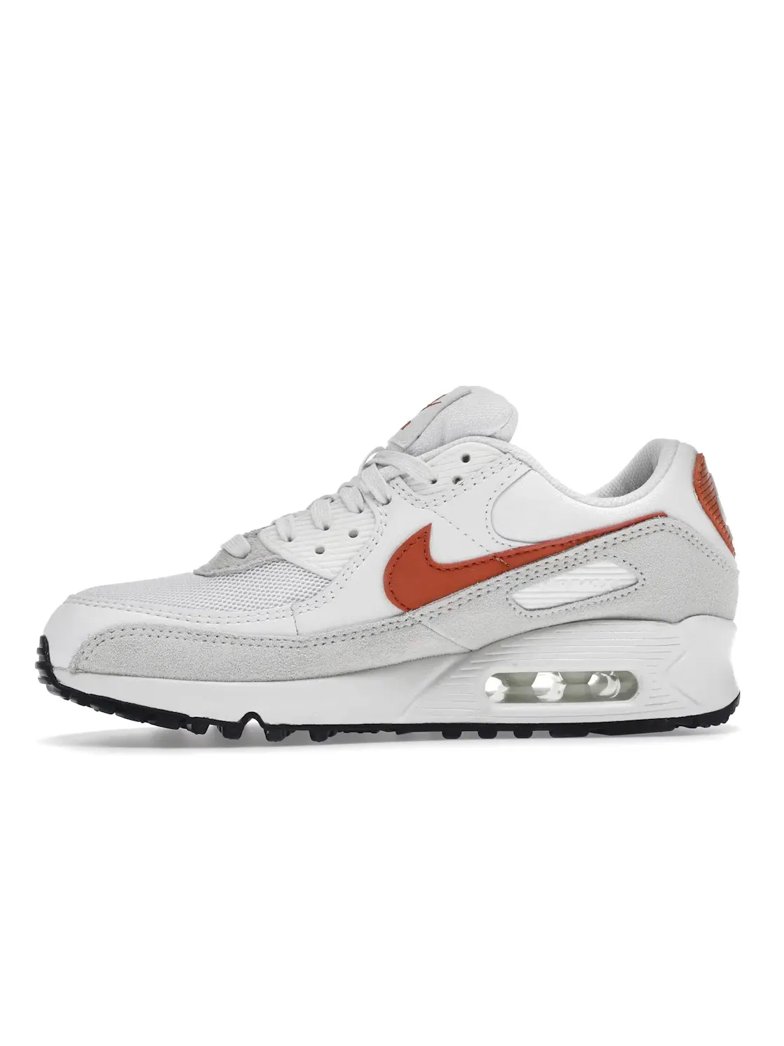 Женские кроссовки Lifestyle Nike Air Max 90 — изображение 3 из 4, белый/черный/оранжевый