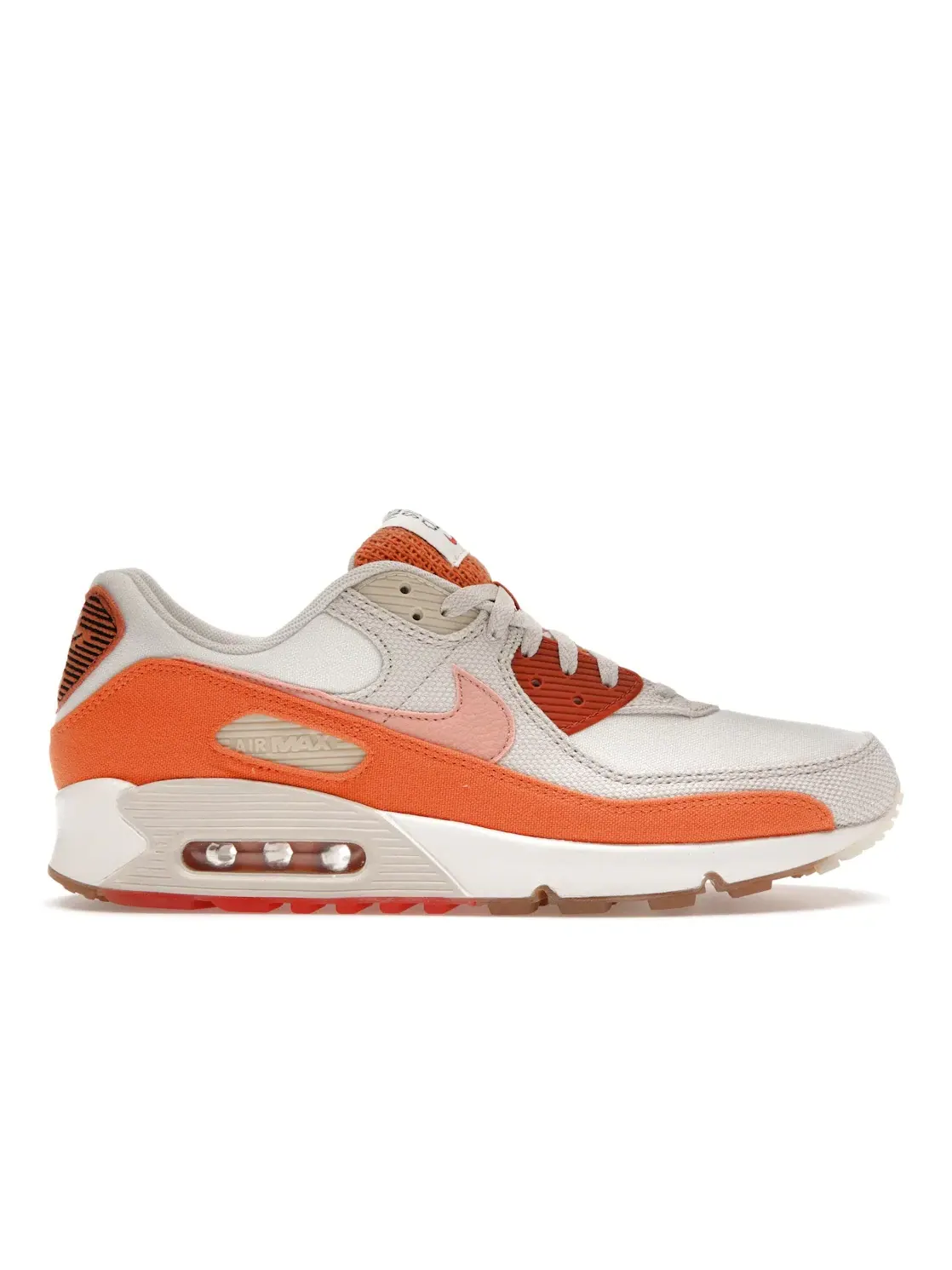 Мужские кроссовки Lifestyle с принтом Nike Air Max 90 Nike — изображение 1 из 4, белый/бежевый-оранжевый