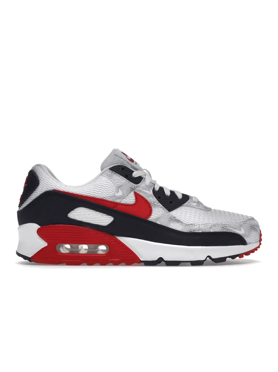 Мужские кроссовки Lifestyle Nike Air Max 90 Topography — изображение 1 из 4, белый/красный/черный