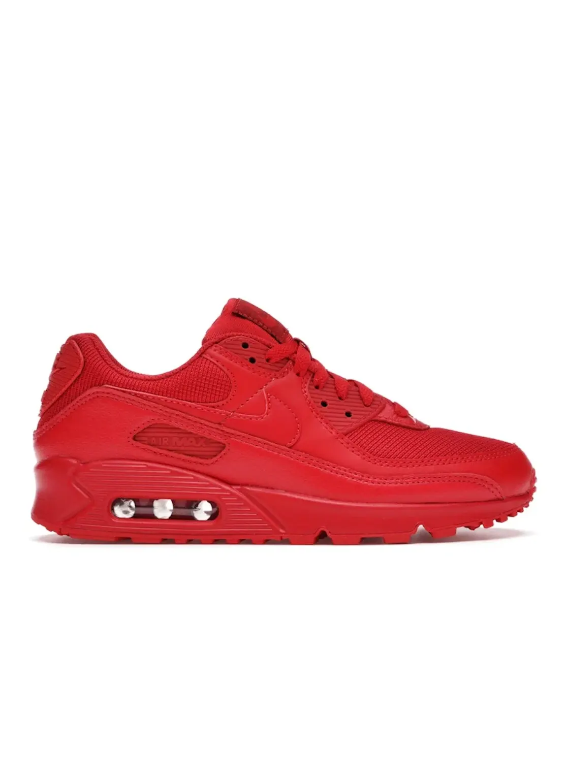 Мужские кроссовки в монохромном цвете Nike Air Max 90 Nike — изображение 1 из 4, красный/красный-черный