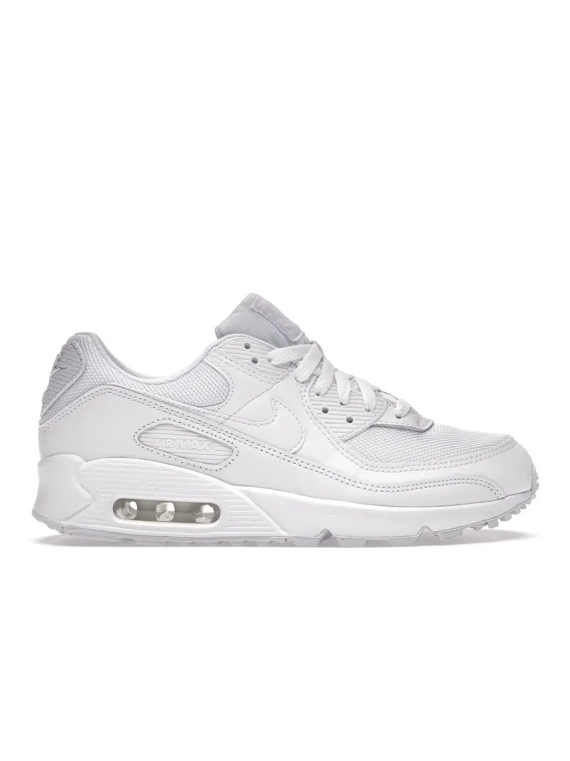 Женские кроссовки с амортизацией Nike Air Max 90 — изображение 1 из 4, белый/белый/серый/белый