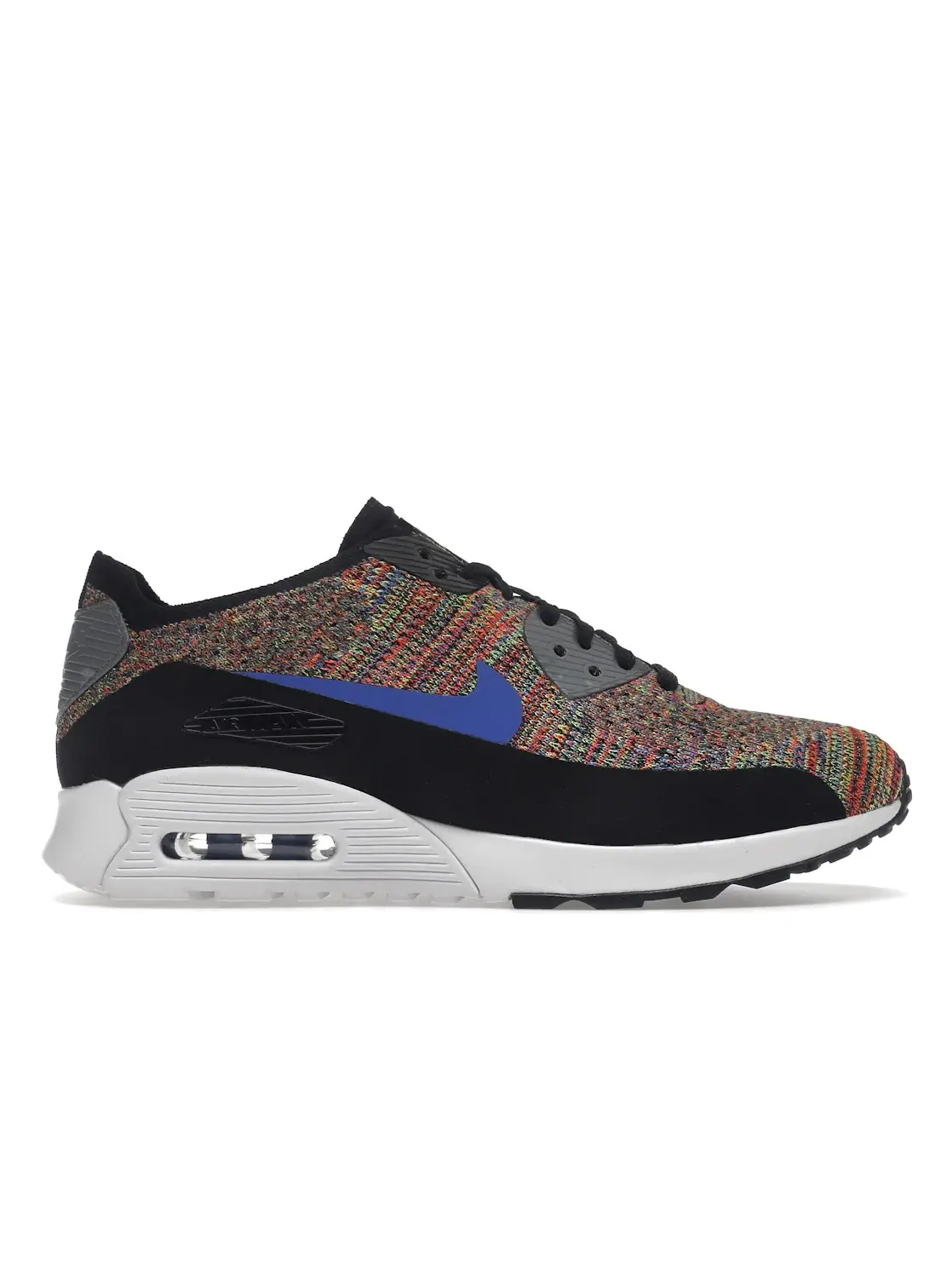 Женские кроссовки для повседневной носки Nike Air Max 90 Ultra 2.0 Flyknit Nike — изображение 1 из 4, черный/синий/серый