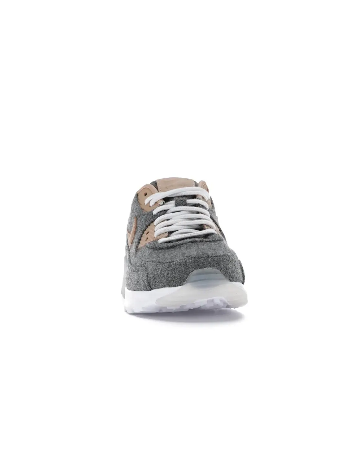 Женские кроссовки повседневные Nike Air Max 90 Ultra — изображение 2 из 4, серый/бежевый-белый