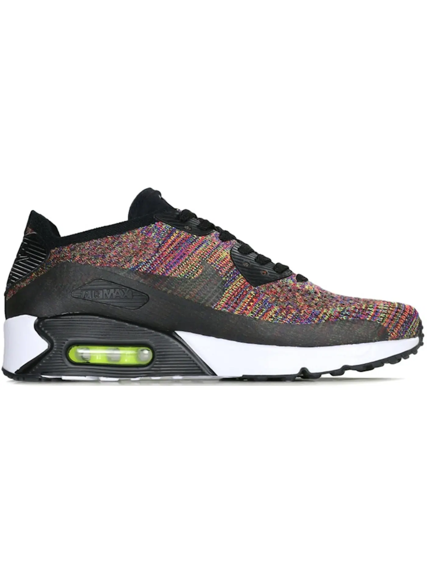 Мужские кроссовки с верхом из Flyknit Nike Air Max 90 Ultra Flyknit 2.0 Nike — изображение 1 из 1, черный/яркий-синий