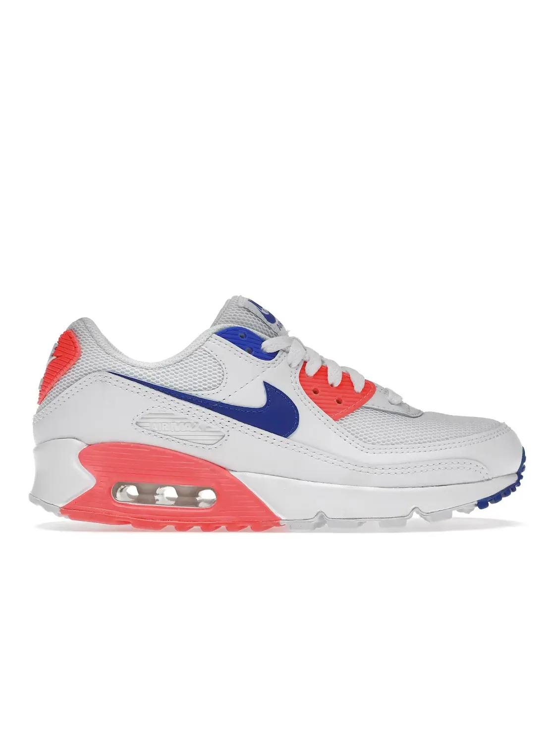Женские кроссовки с амортизацией Air Max 90 Nike — изображение 1 из 4, белый/-синий