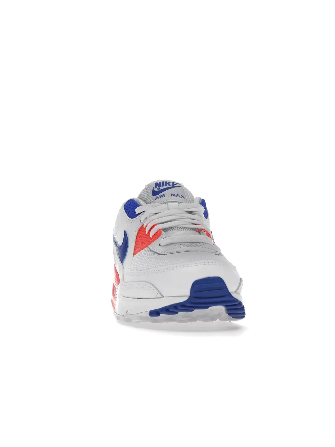 Женские кроссовки с амортизацией Air Max 90 Nike — изображение 2 из 4, белый/-синий