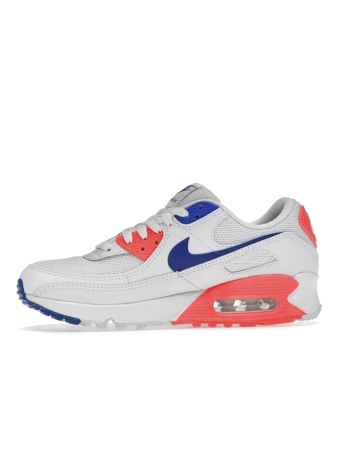 Женские кроссовки с амортизацией Air Max 90 Nike — изображение 3 из 4, белый/-синий