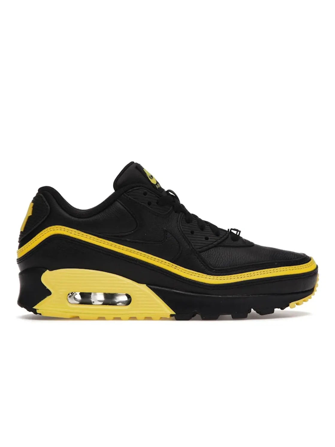 Мужские кроссовки с контрастными акцентами Nike Air Max 90 — изображение 1 из 4, черный/желтый
