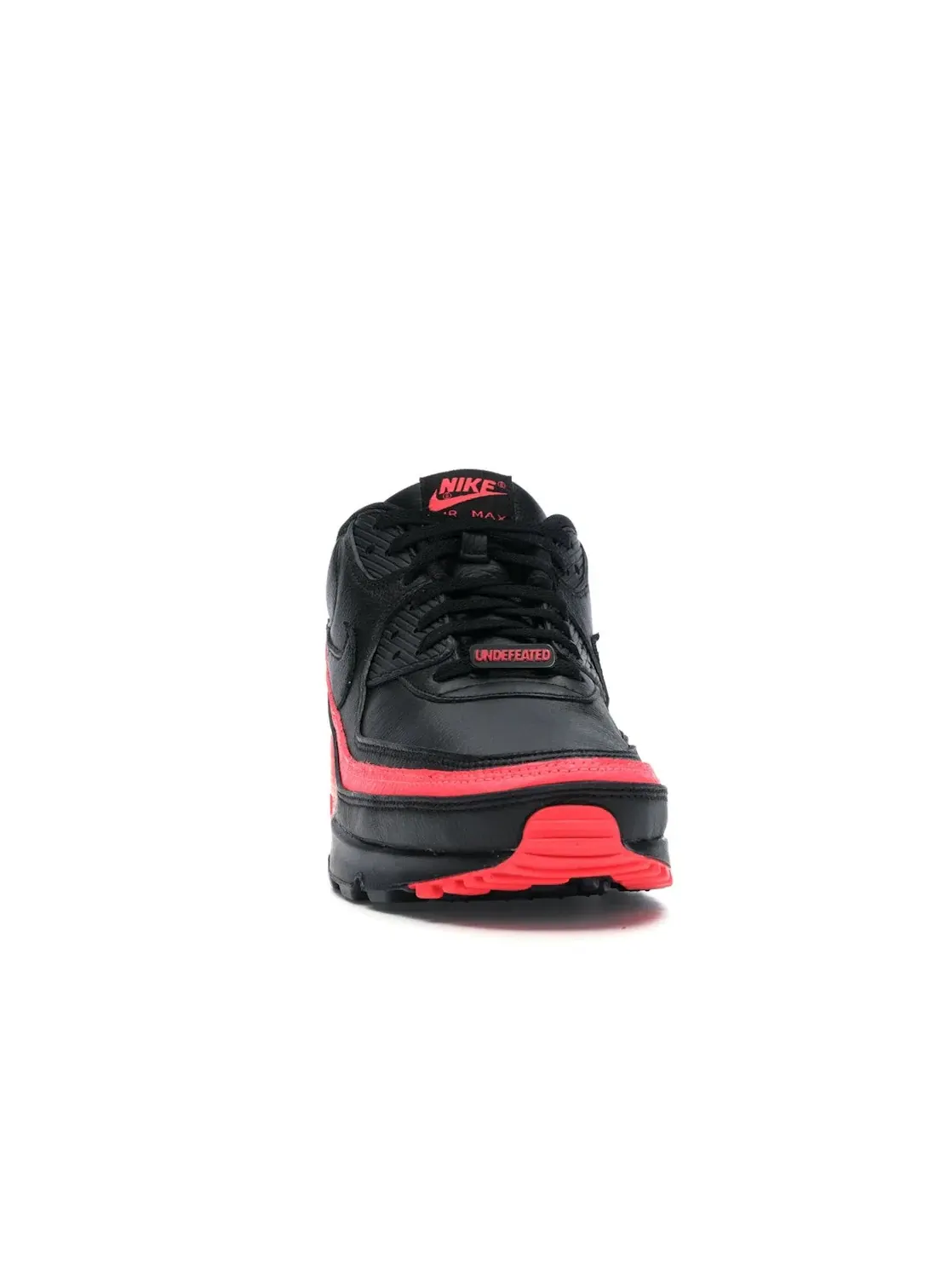 Мужские кроссовки с сеткой и кожей Nike Air Max 90 — изображение 2 из 4, черный/красный