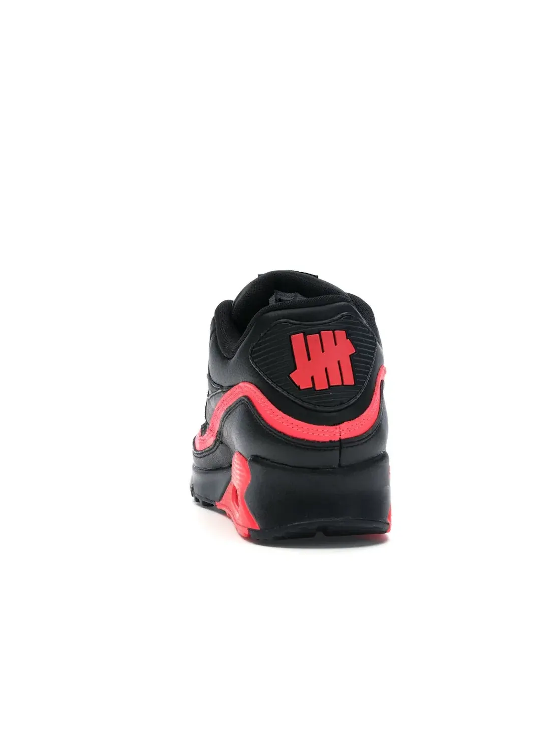 Мужские кроссовки с сеткой и кожей Nike Air Max 90 — изображение 4 из 4, черный/красный