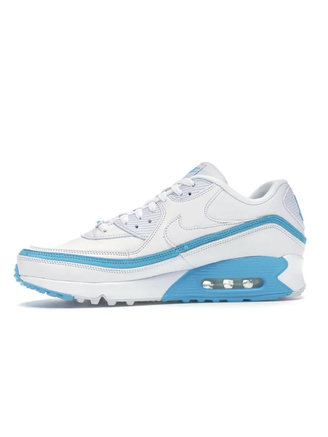 Мужские кроссовки с цветными акцентами Nike Air Max 90 Undefeated — изображение 3 из 4, белый синий