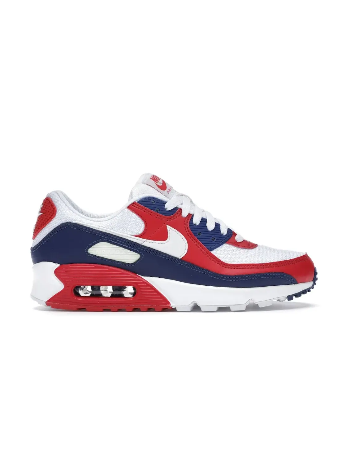 Мужские кроссовки Lifestyle Nike Air Max 90 — изображение 1 из 4, белый/красный