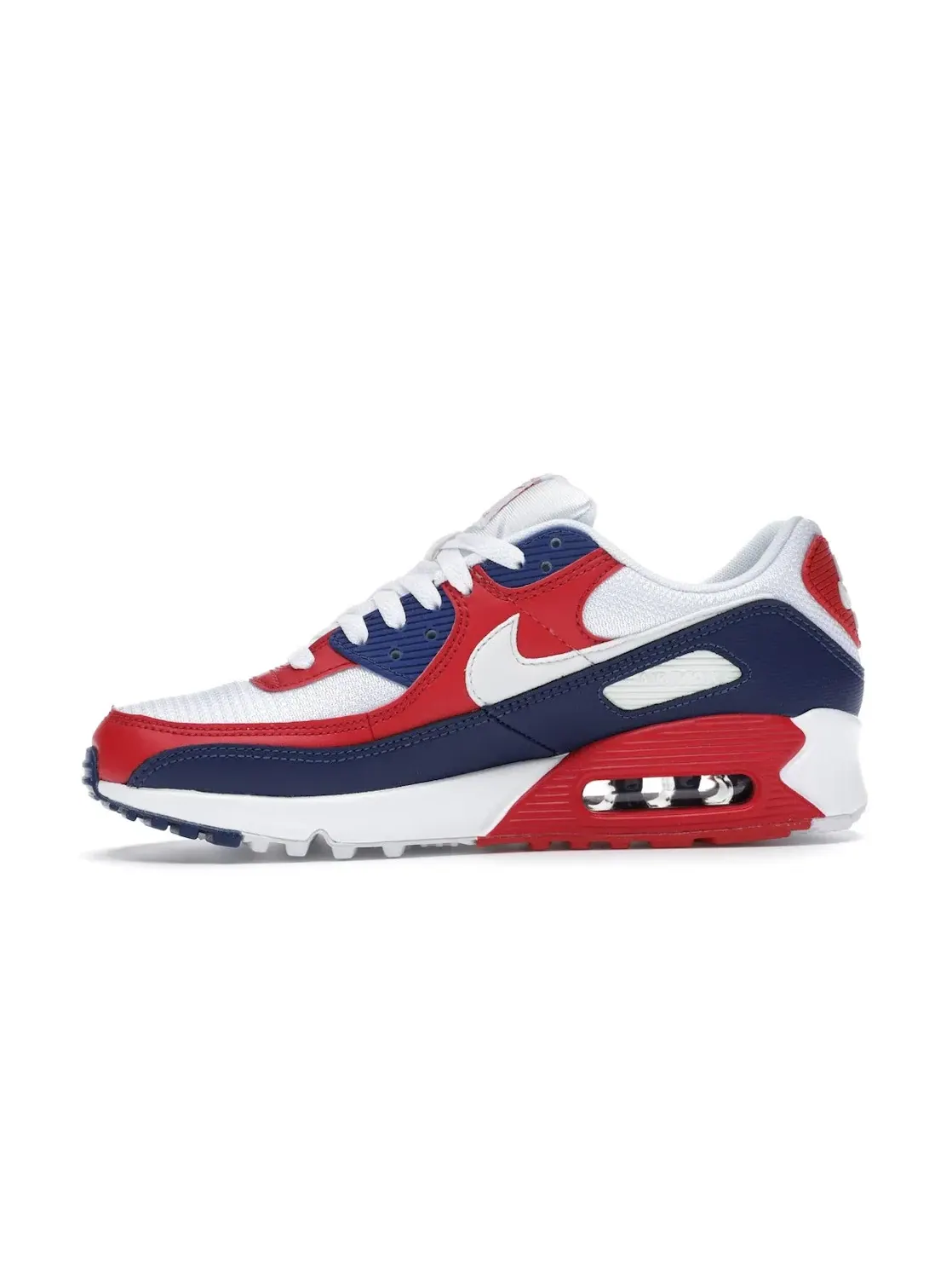 Мужские кроссовки Lifestyle Nike Air Max 90 — изображение 3 из 4, белый/красный