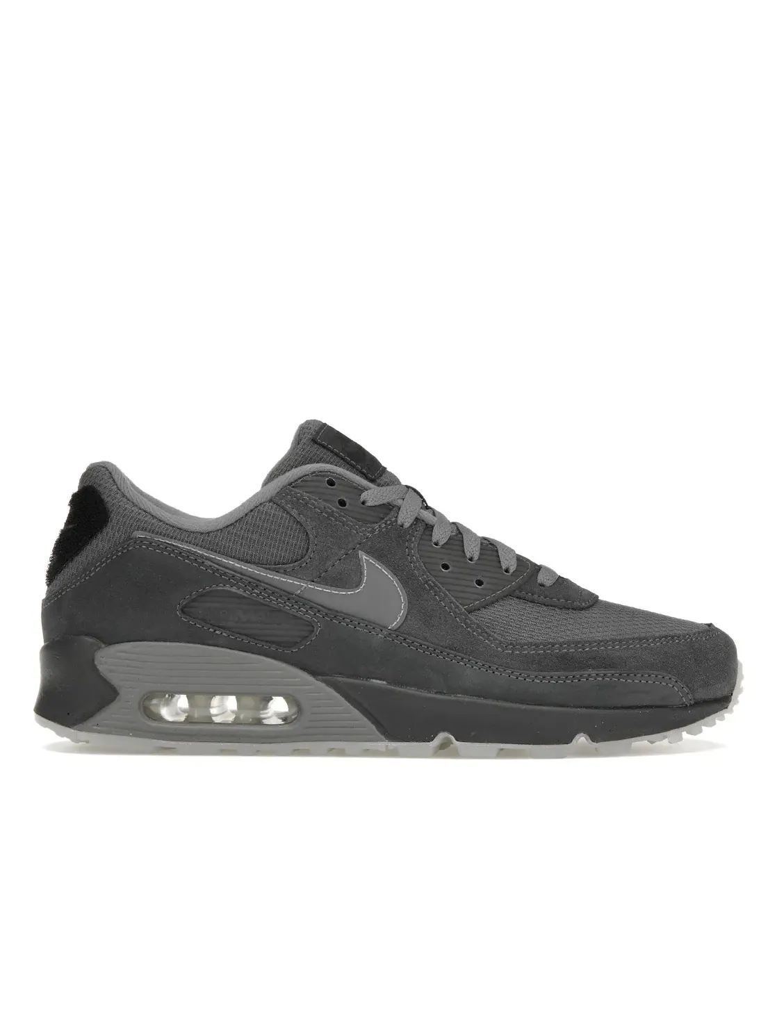 Мужские кроссовки Lifestyle с персонализируемой вставкой Nike Air Max 90 — изображение 1 из 4, светлый серый-черный
