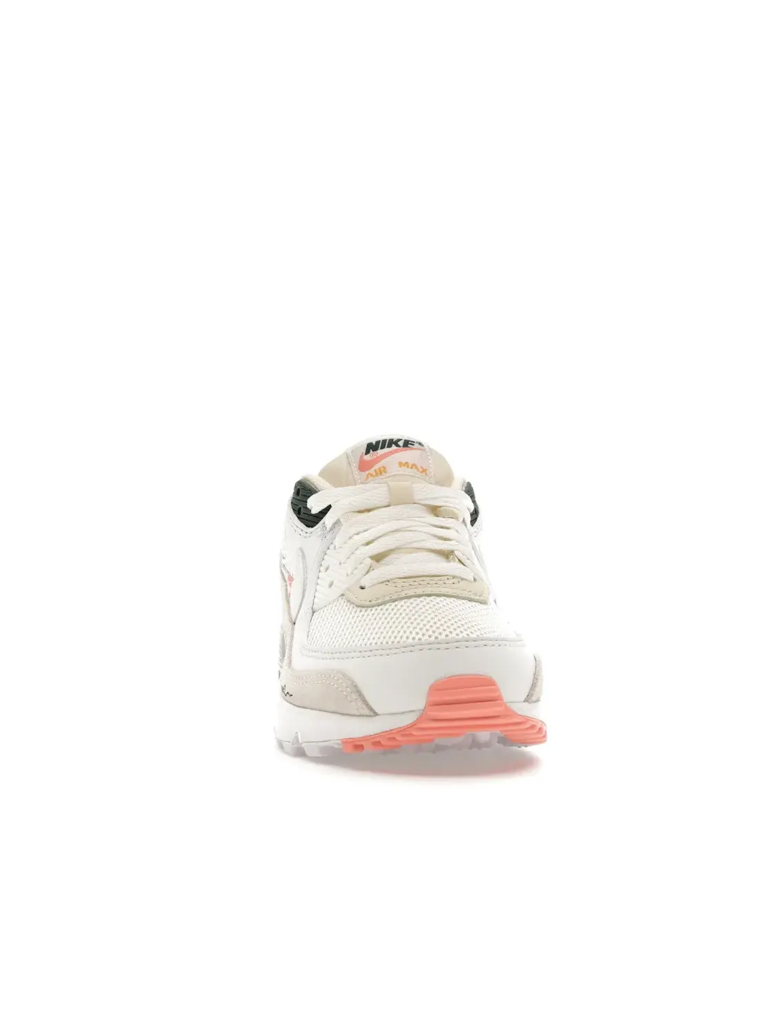 Женские кроссовки Lifestyle Nike Air Max 90 — изображение 2 из 4, белый/зеленый//белый