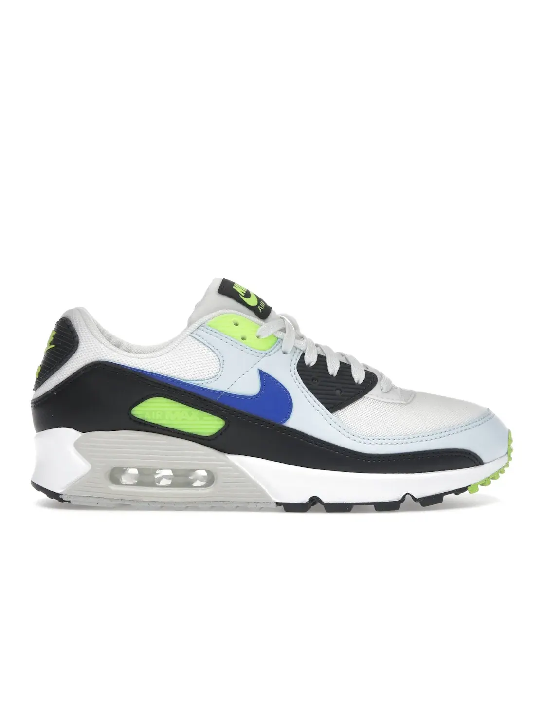 Женские кроссовки с амортизацией Nike Air Max 90 Nike — изображение 1 из 4, белый//синий/синий