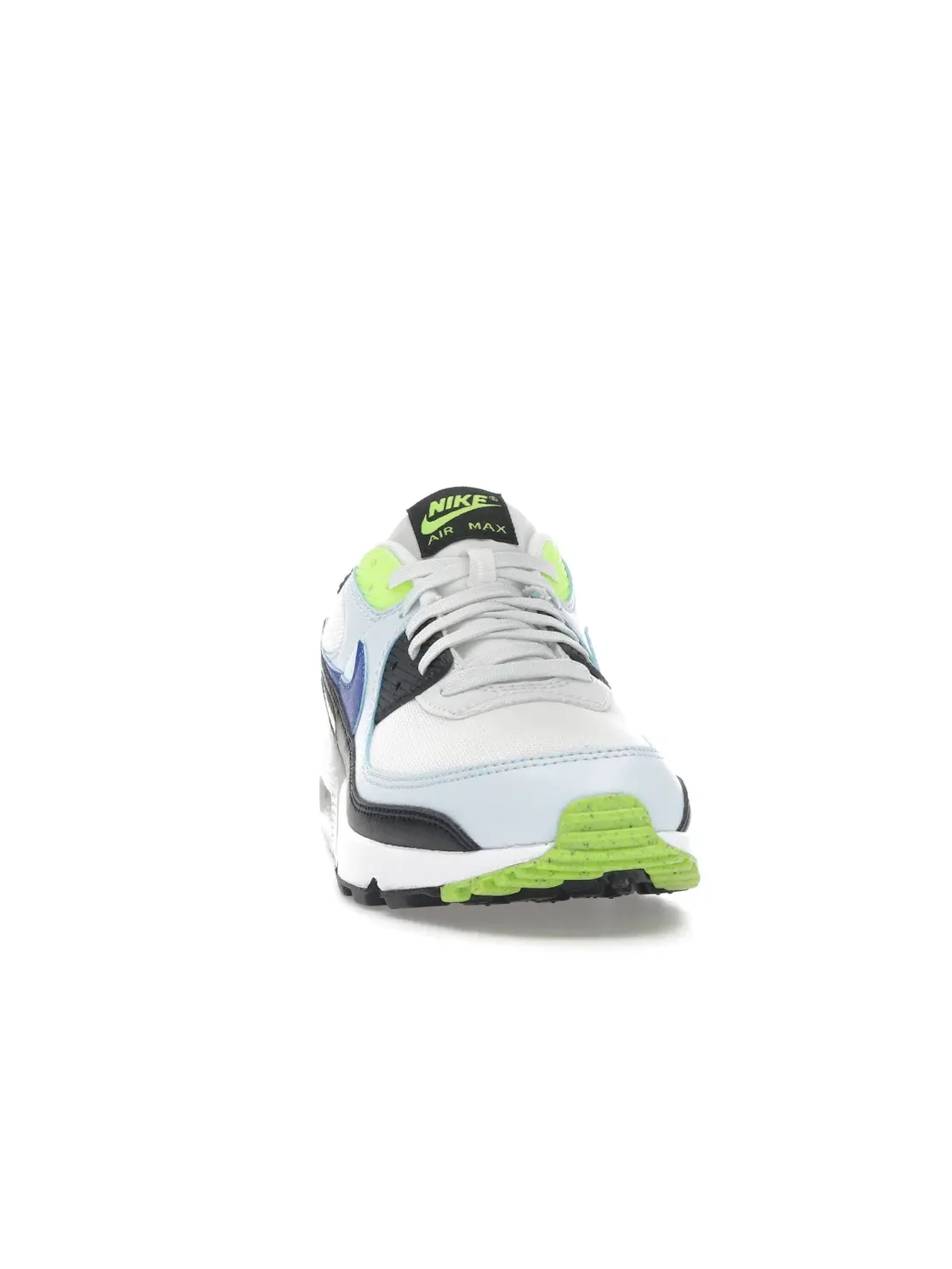 Женские кроссовки с амортизацией Nike Air Max 90 Nike — изображение 2 из 4, белый//синий/синий