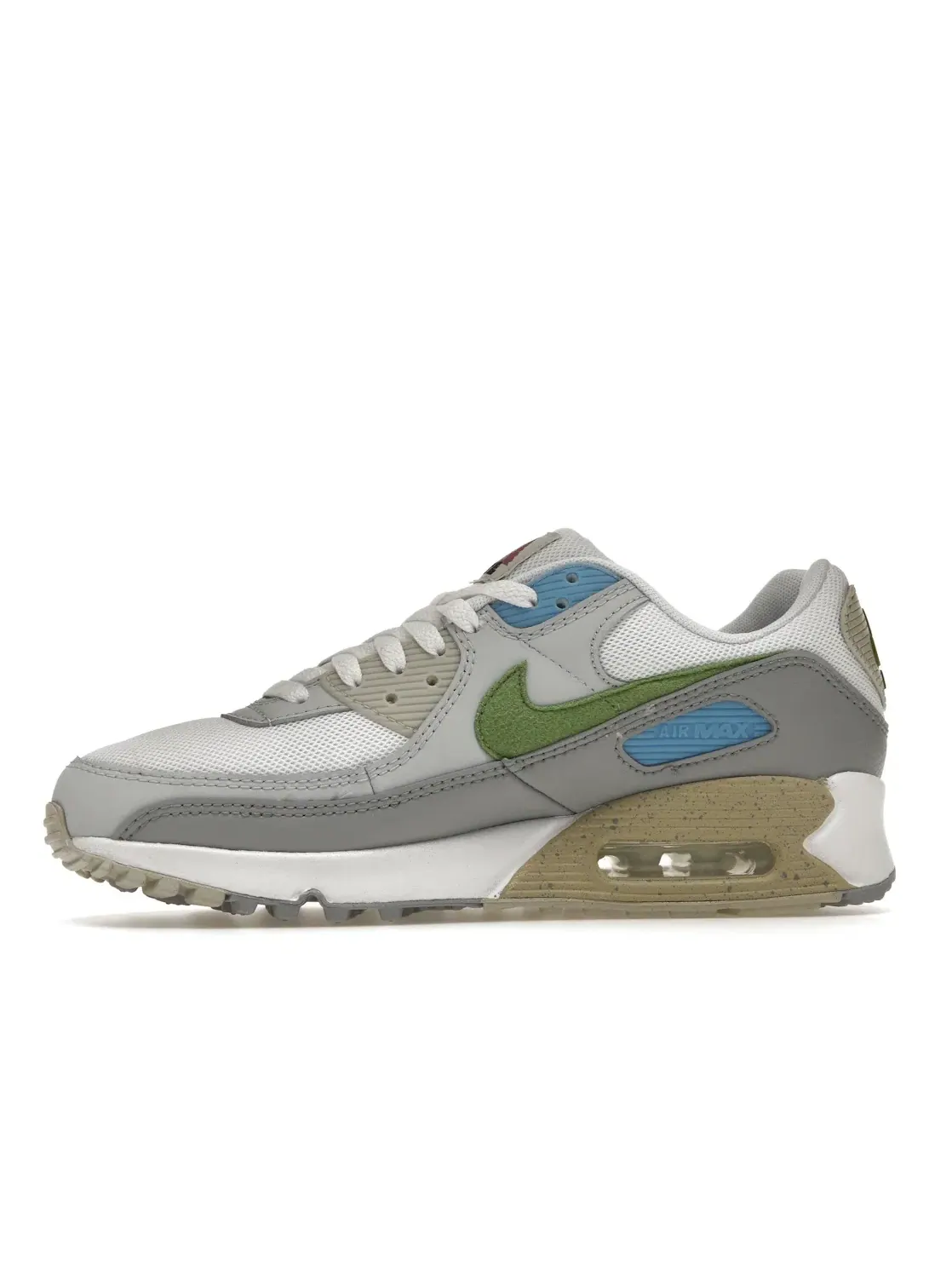 Мужские кроссовки Lifestyle Nike Air Max 90 — изображение 3 из 4, белый/-синий-серый