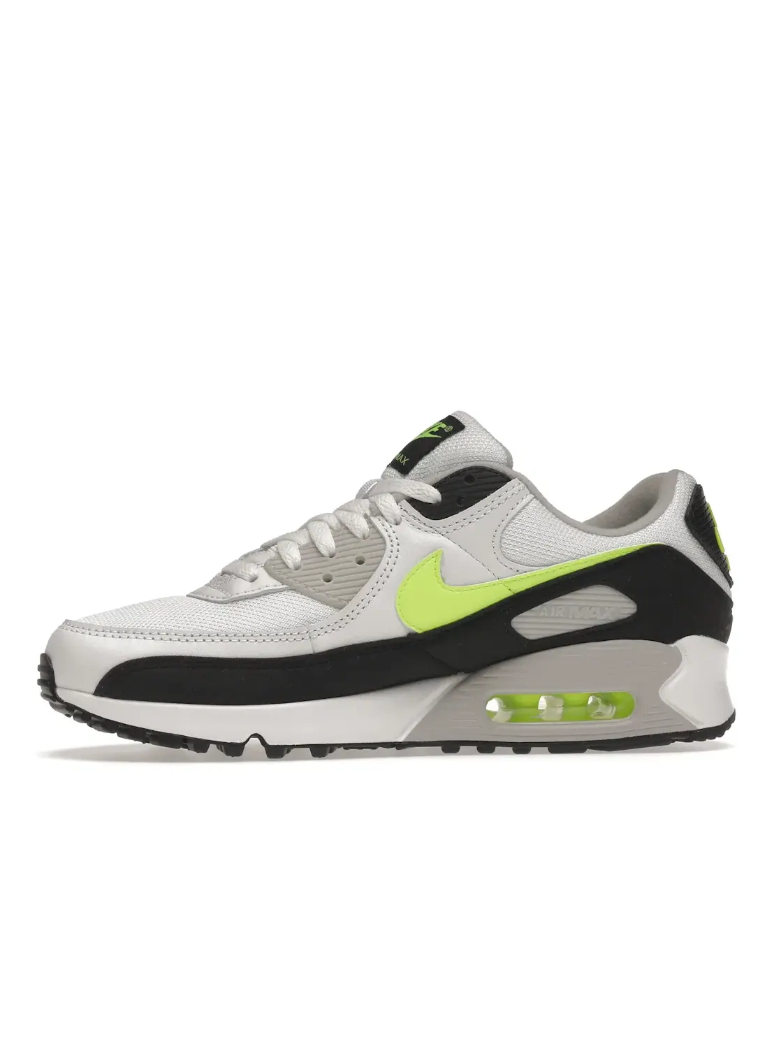 Мужские кроссовки Lifestyle с контрастными деталями Nike Air Max 90 — изображение 3 из 4, белый/-черный-серый