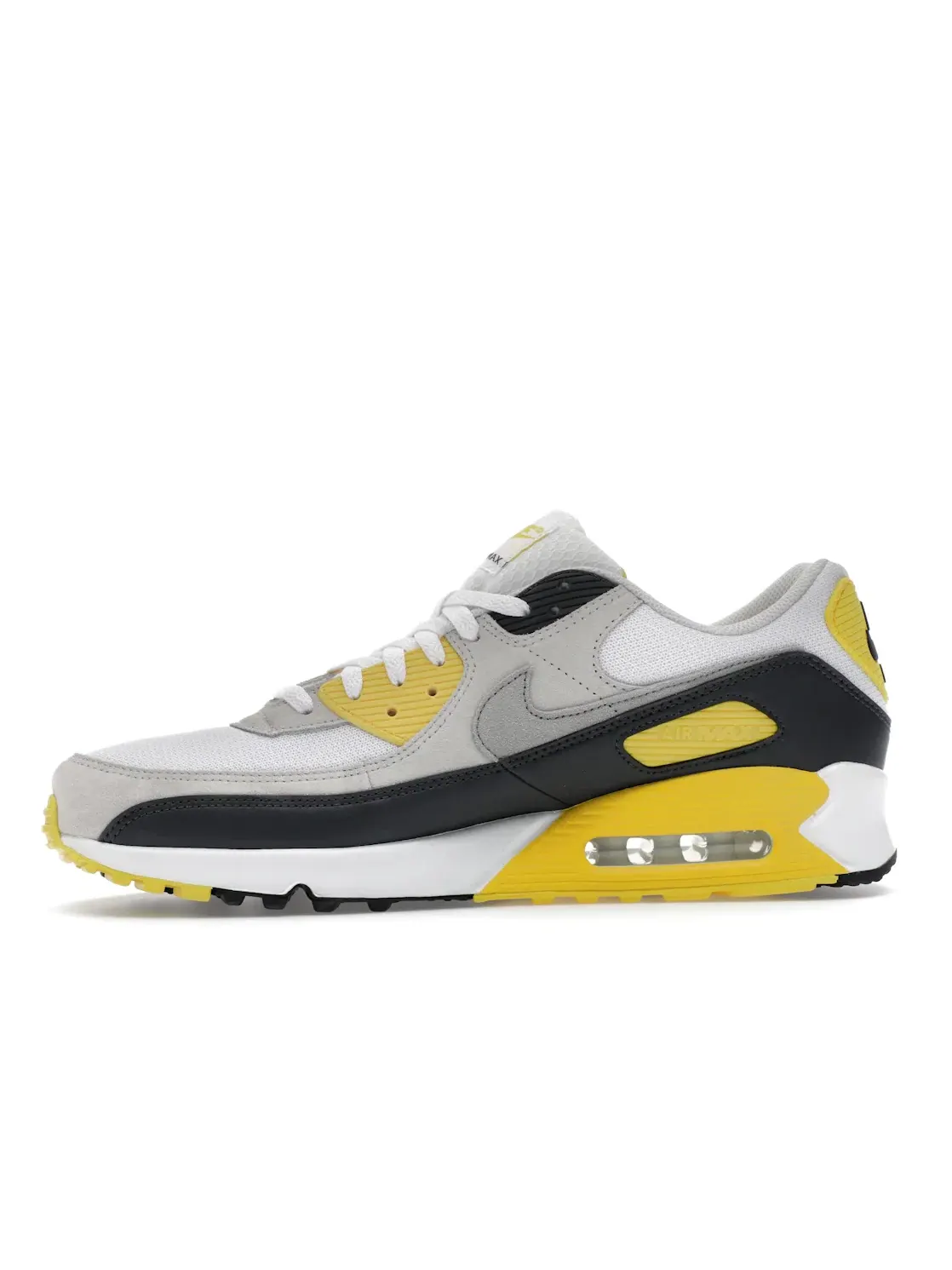Мужские кроссовки на шнуровке Nike Air Max 90 Nike — изображение 3 из 4, белый/темный серый