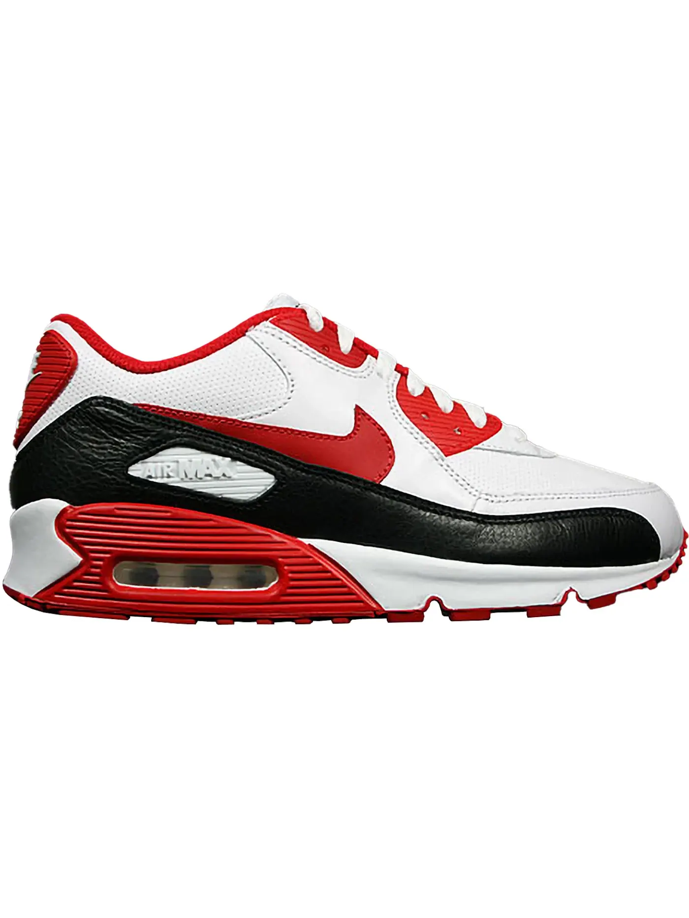 Женские кроссовки с амортизацией Nike Air Max 90 Nike — изображение 1 из 1, белый/красный/черный