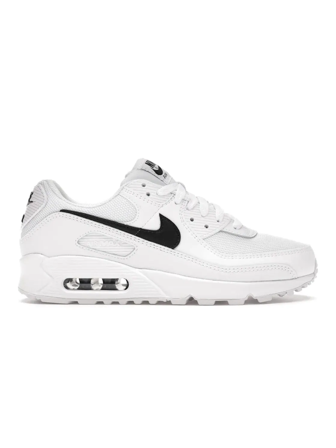 Женские кроссовки с сетчатым верхом Nike Air Max 90 — изображение 1 из 4, белый/белый-черный