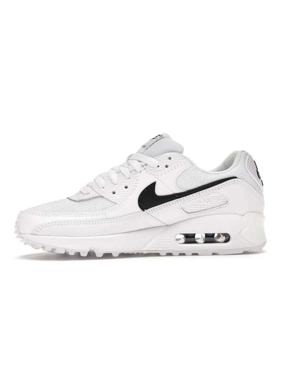 Женские кроссовки с сетчатым верхом Nike Air Max 90 — изображение 3 из 4, белый/белый-черный