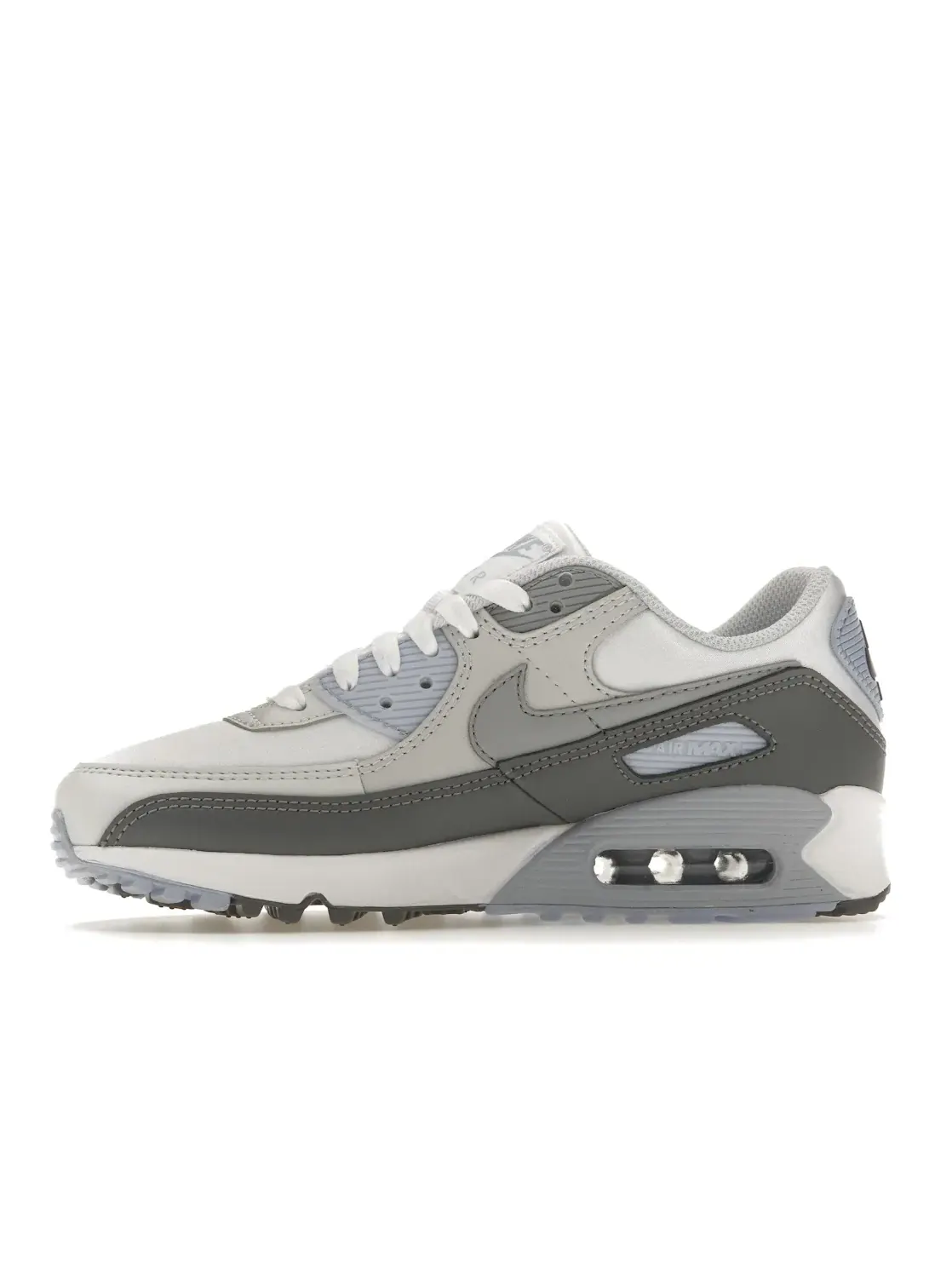 Женские кроссовки Lifestyle с контрастными акцентами Nike Air Max 90 — изображение 3 из 4, белый/серый