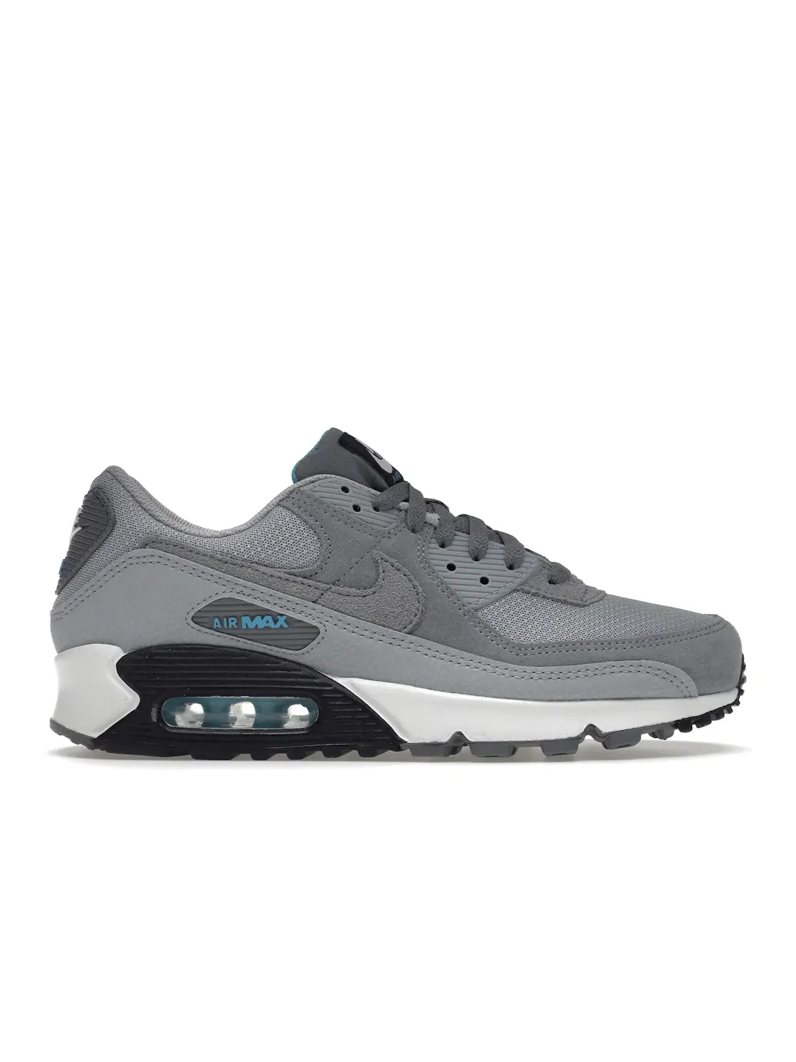 Мужские кроссовки для повседневной носки Nike Air Max 90 — изображение 1 из 4, серый/белый/синий/серый