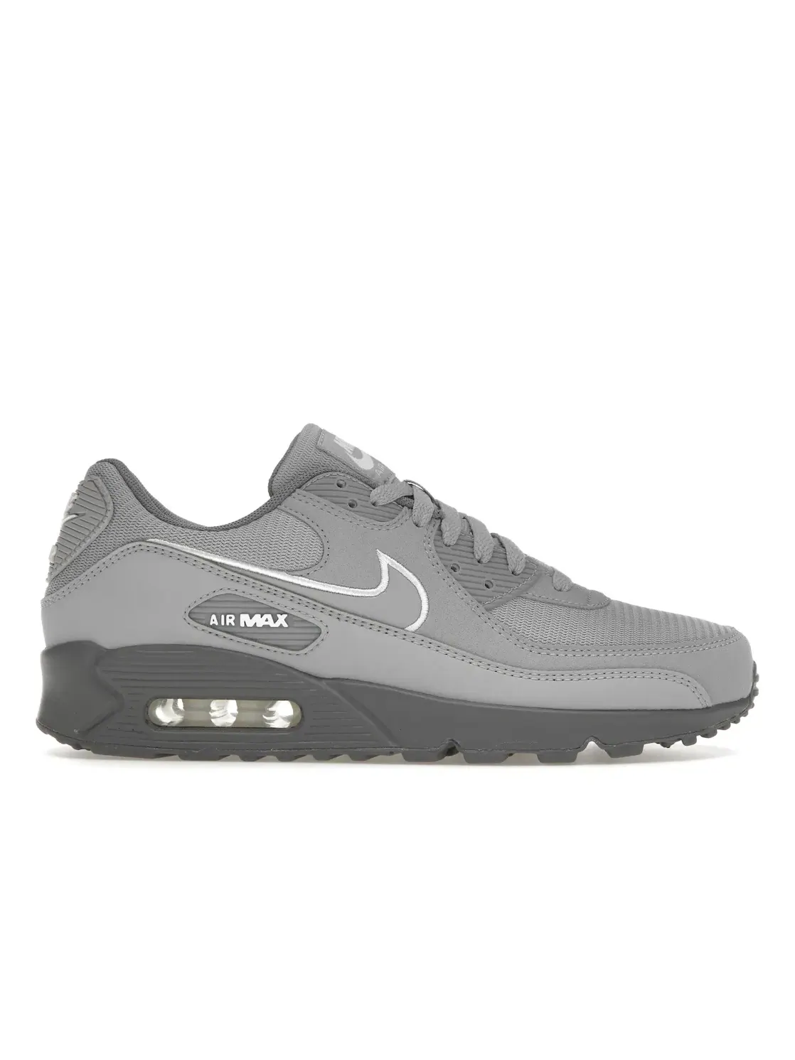 Мужские кроссовки Lifestyle Nike Air Max 90 — изображение 1 из 4, серый/белый-серый