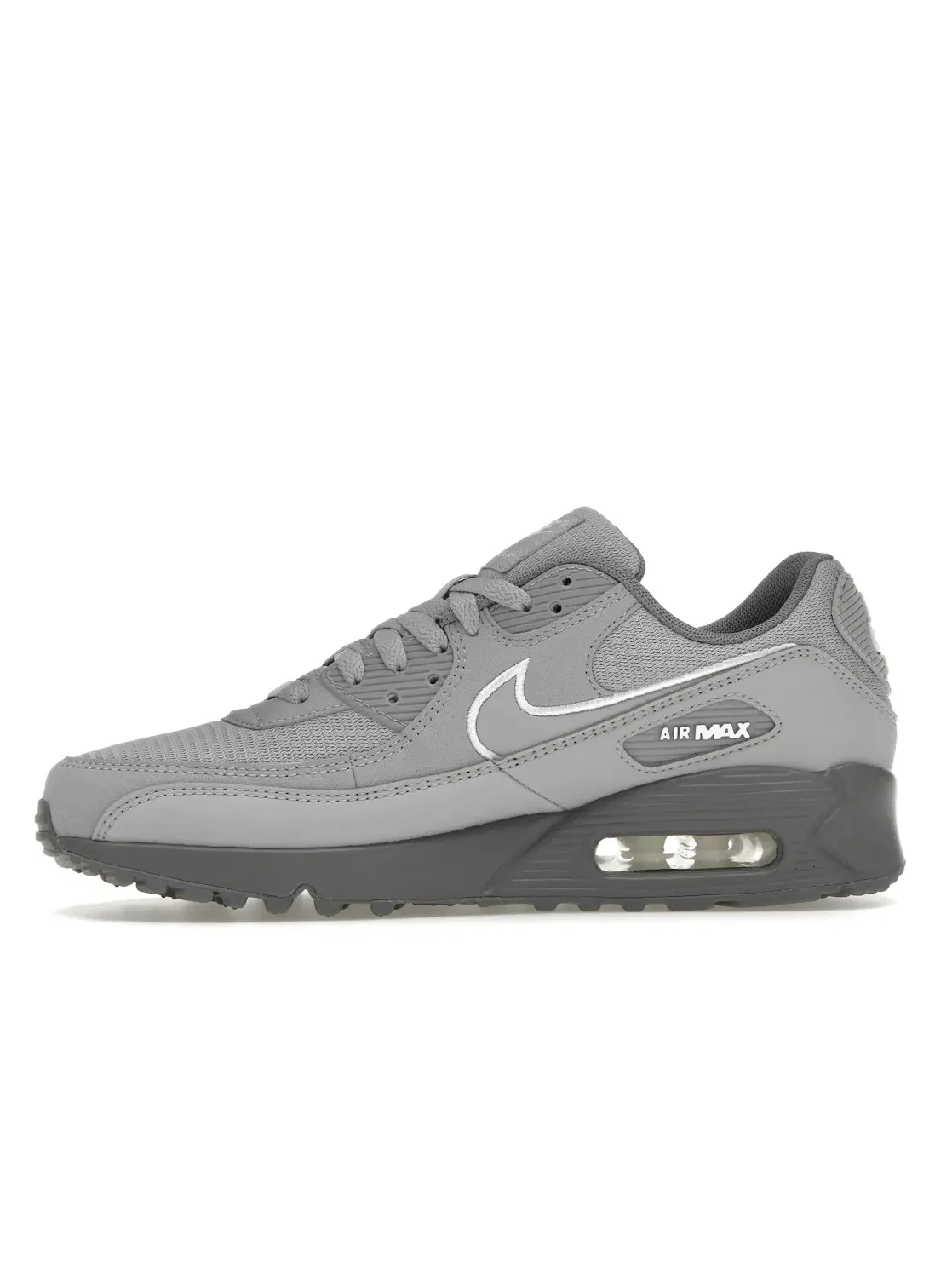 Мужские кроссовки Lifestyle Nike Air Max 90 — изображение 3 из 4, серый/белый-серый