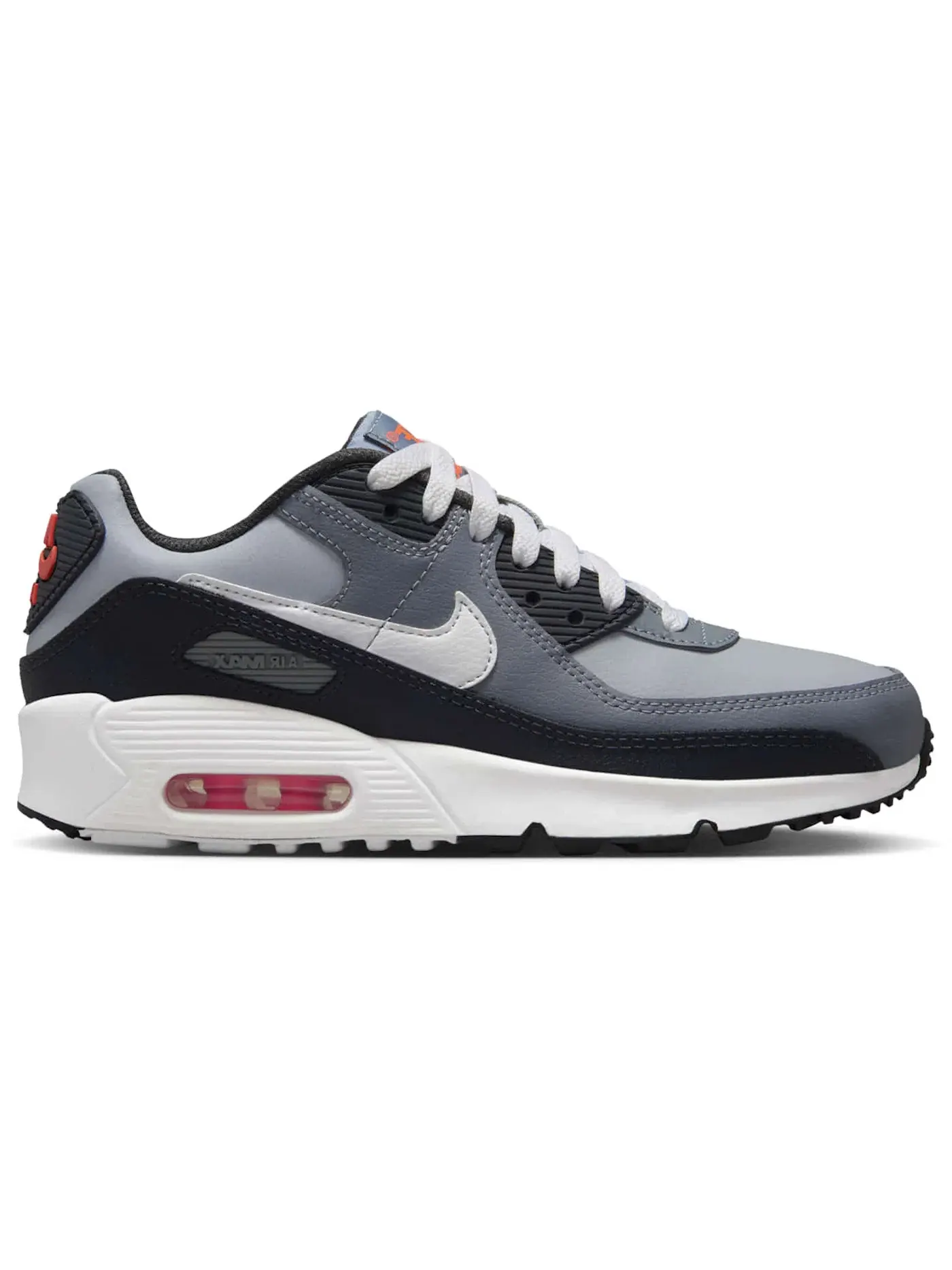 Детские кроссовки Lifestyle Nike Air Max 90 — изображение 1 из 1, серый серый белый