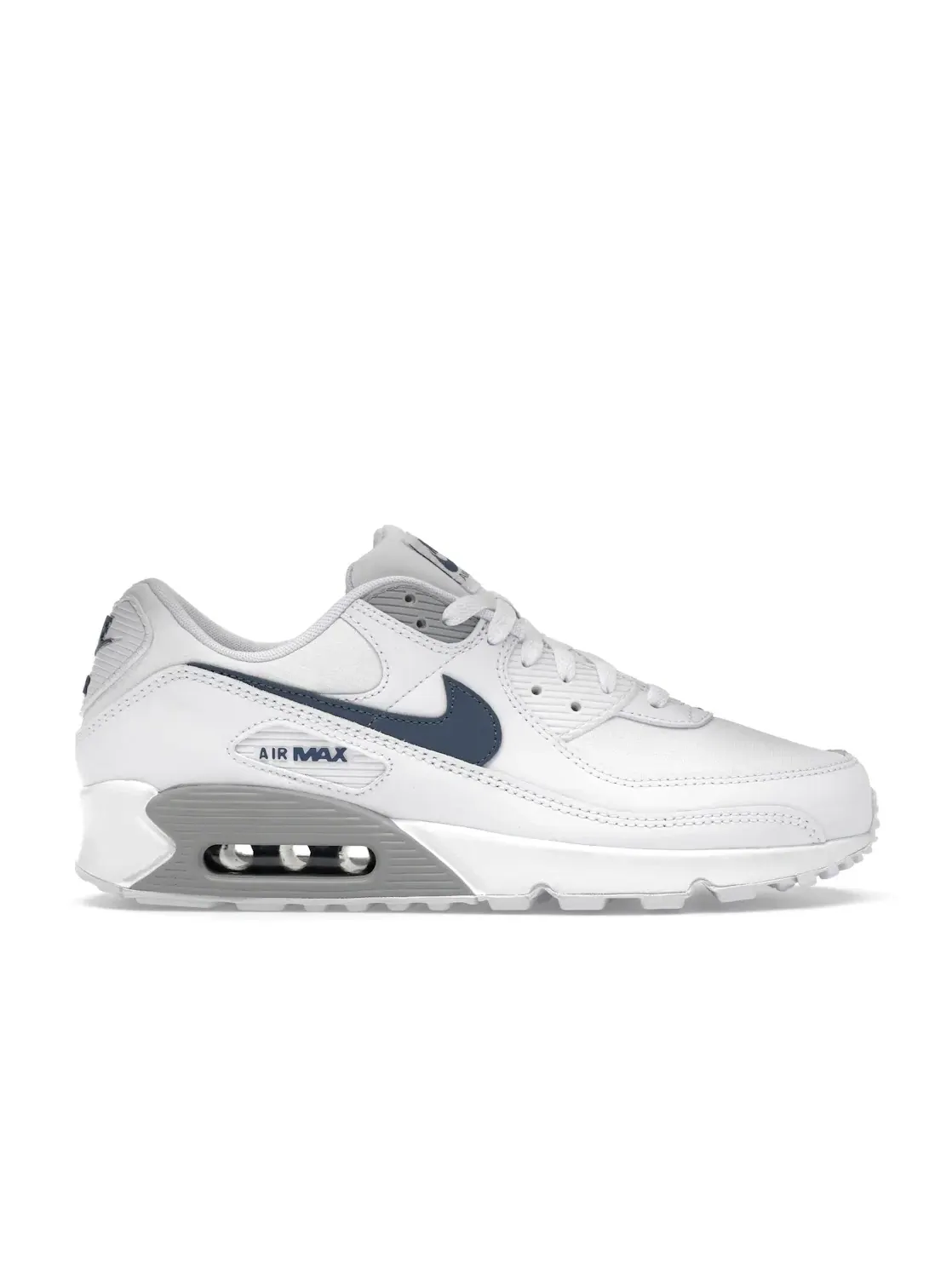 Мужские кроссовки Lifestyle с повседневным дизайном Nike Air Max 90 — изображение 1 из 4, белый/серый/синий