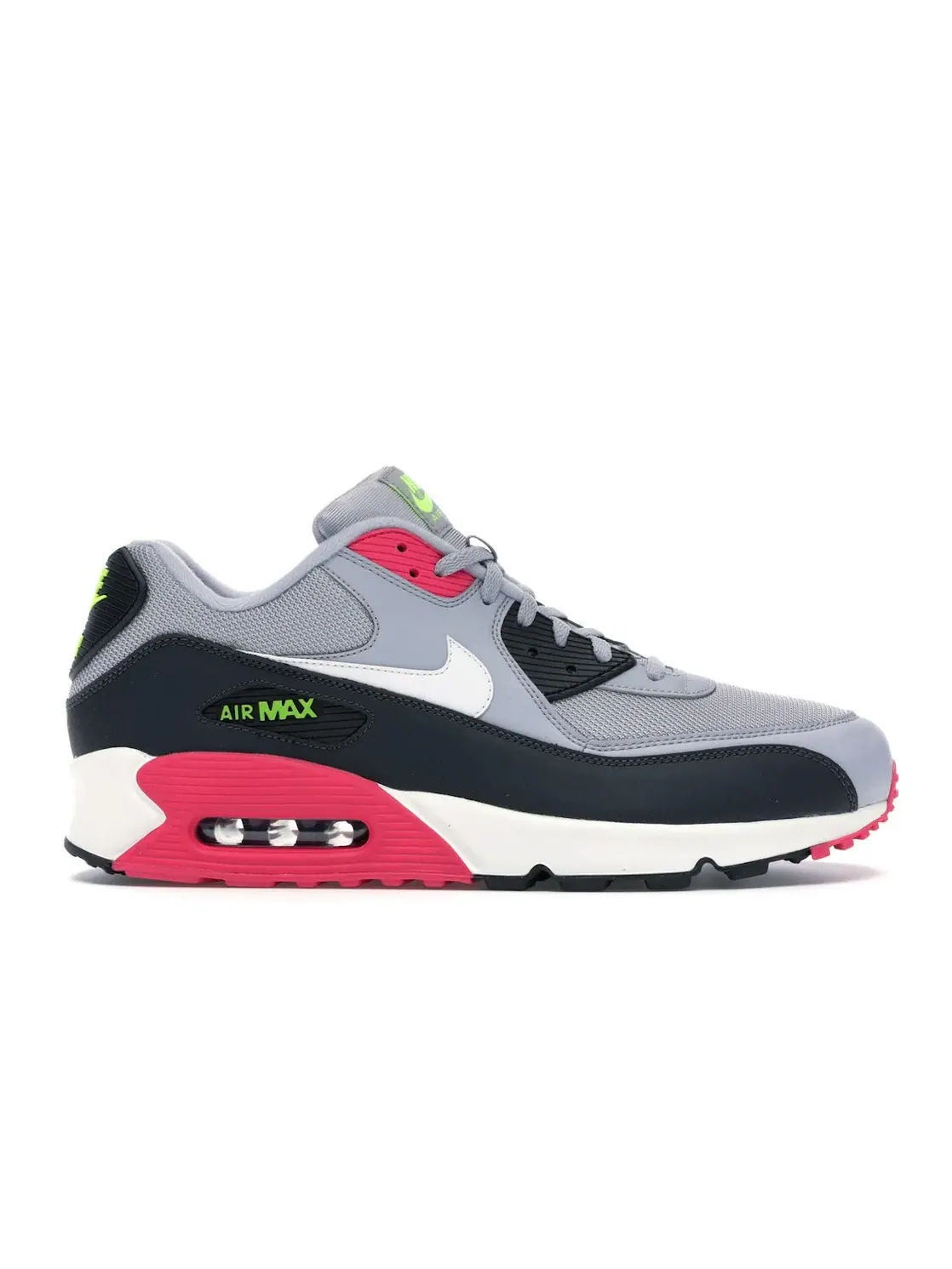 Мужские кроссовки Lifestyle с сетчатым верхом Nike Air Max 90 — изображение 1 из 4, серый/розовый--белый