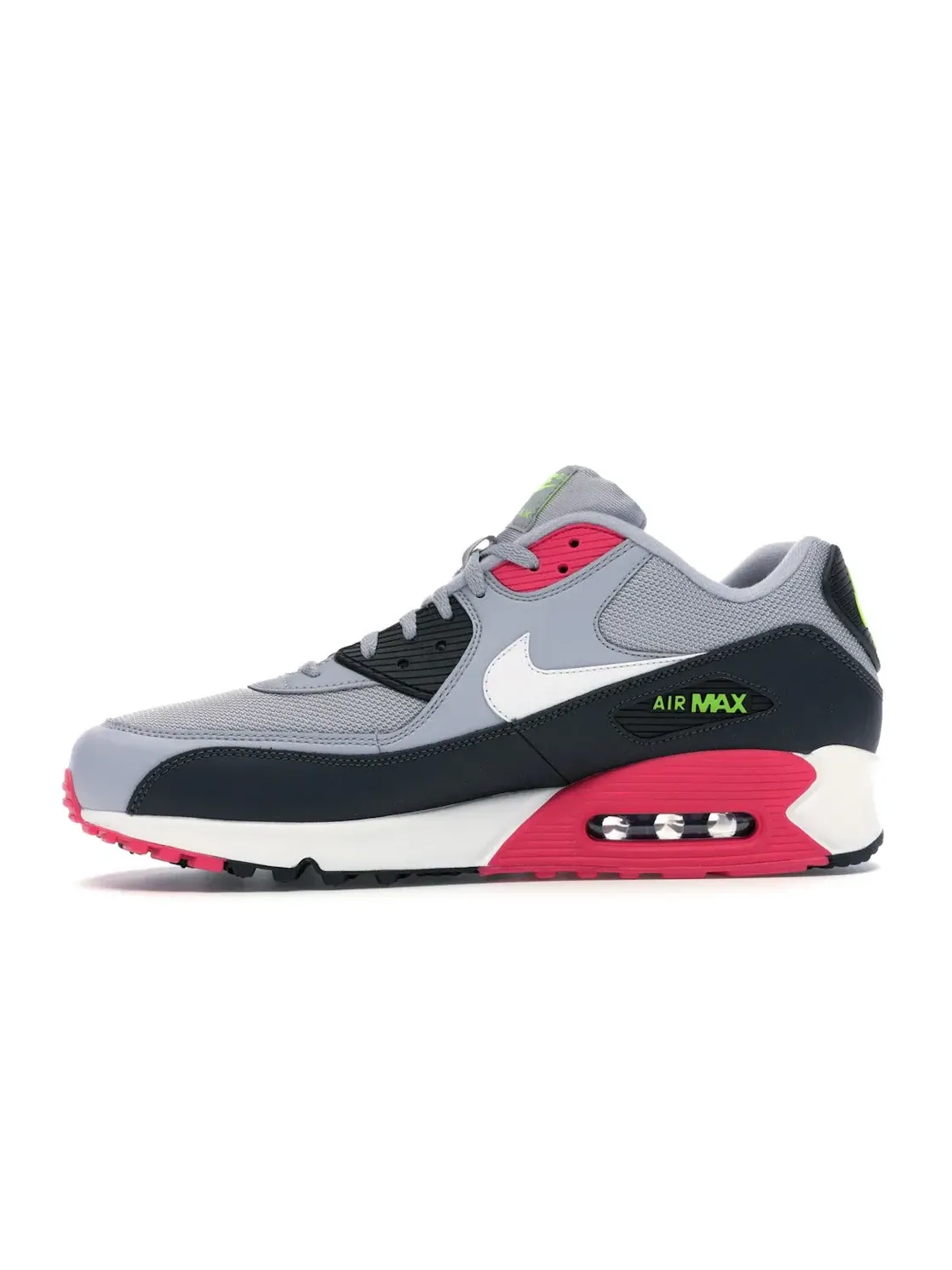 Мужские кроссовки Lifestyle с сетчатым верхом Nike Air Max 90 — изображение 3 из 4, серый/розовый--белый