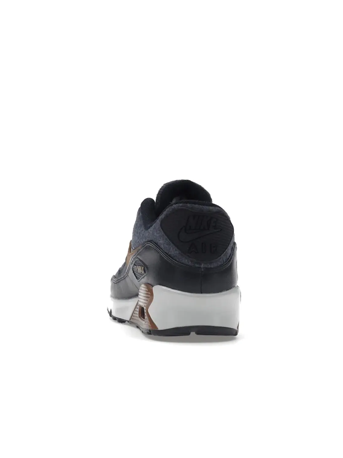 Мужские кроссовки lifestyle с амортизацией Nike Air Max 90 Wool — изображение 4 из 4, синий/коричневый-темный