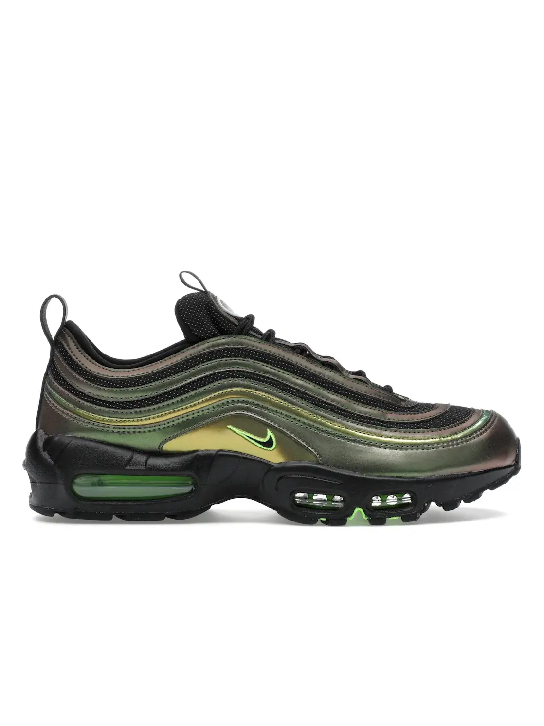 Мужские кроссовки гибридные Nike Air Max 95/97 — изображение 1 из 4, зеленый/черный
