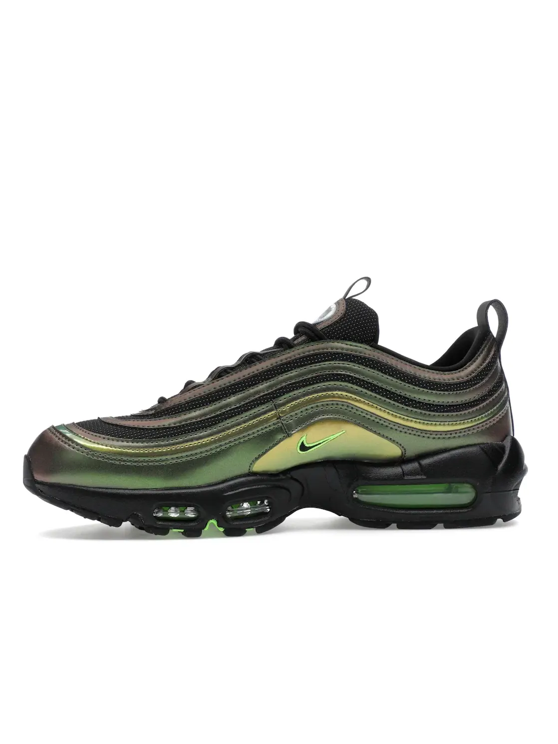 Мужские кроссовки гибридные Nike Air Max 95/97 — изображение 3 из 4, зеленый/черный