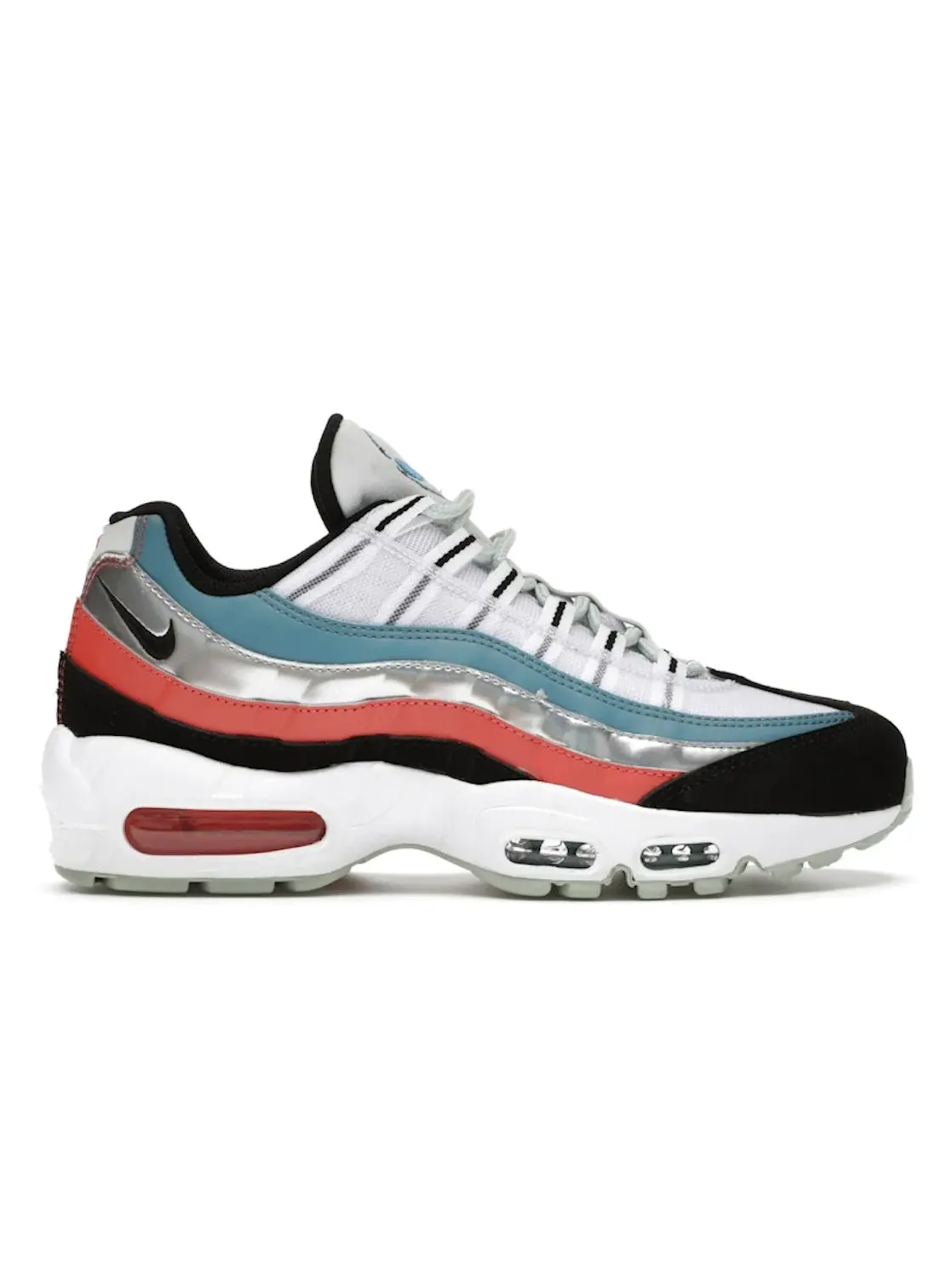 Мужские кроссовки Lifestyle с амортизацией Nike Air Max 95 — изображение 1 из 4, белый/--черный