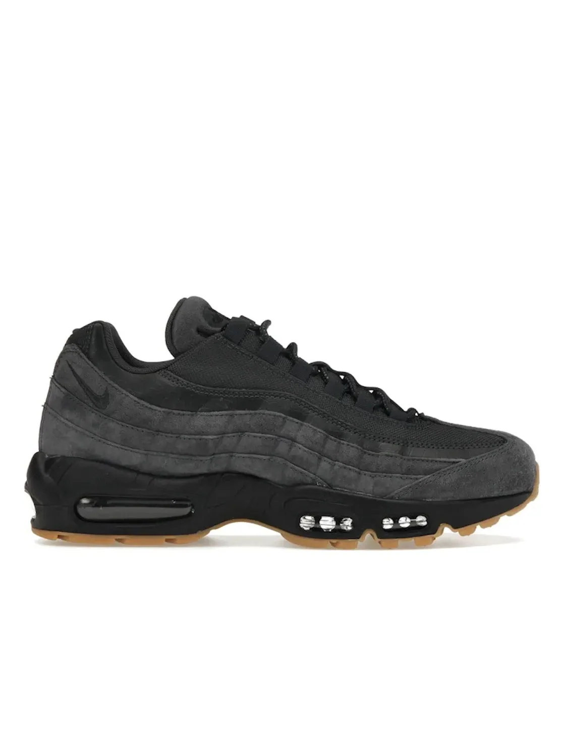 Мужские кроссовки с замшевым верхом Nike Air Max 95 — изображение 1 из 4, черный-коричневый