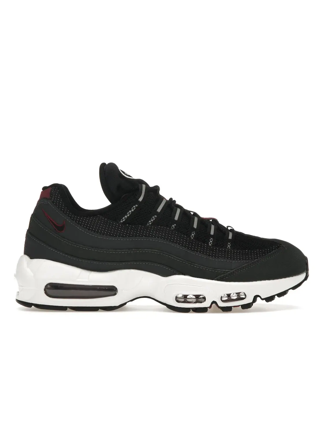 Мужские кроссовки с контрастным дизайном Nike Air Max 95 — изображение 1 из 4, черный-красный-белый