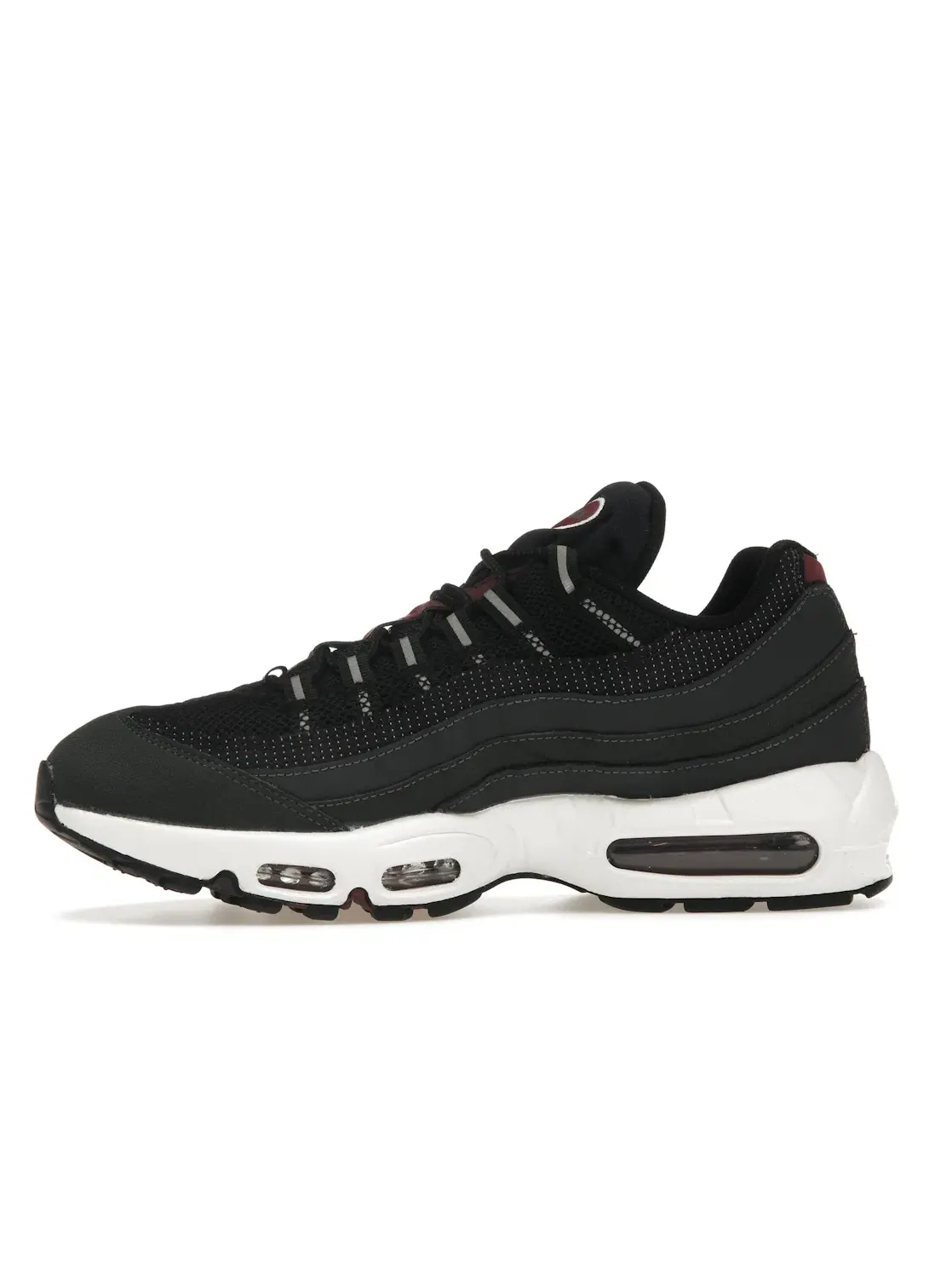 Мужские кроссовки с контрастным дизайном Nike Air Max 95 — изображение 3 из 4, черный-красный-белый