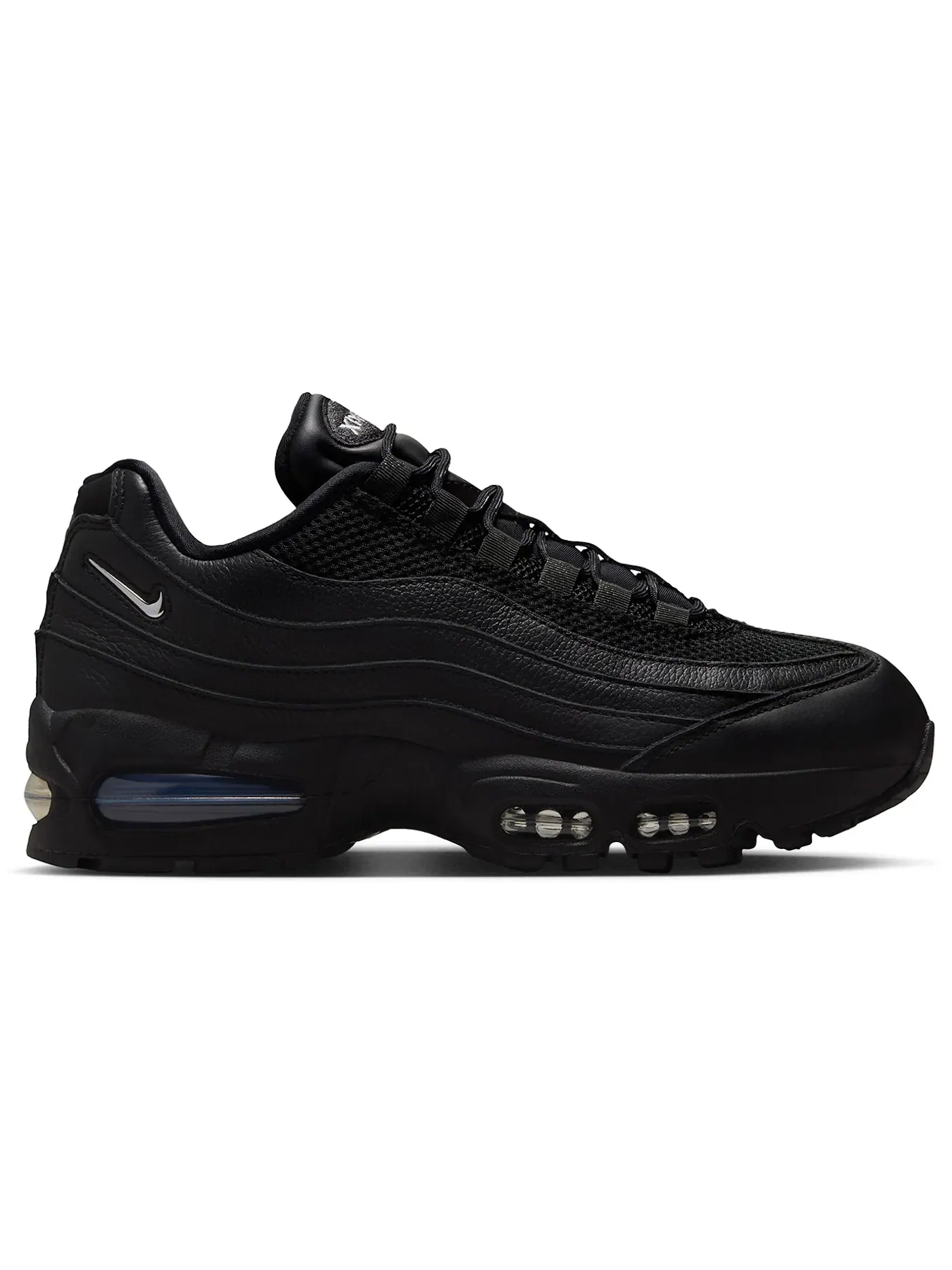 Женские кроссовки Lifestyle Nike Air Max 95 Big Bubble Black Jewel Swoosh — изображение 1 из 1, черный/металлик//серый