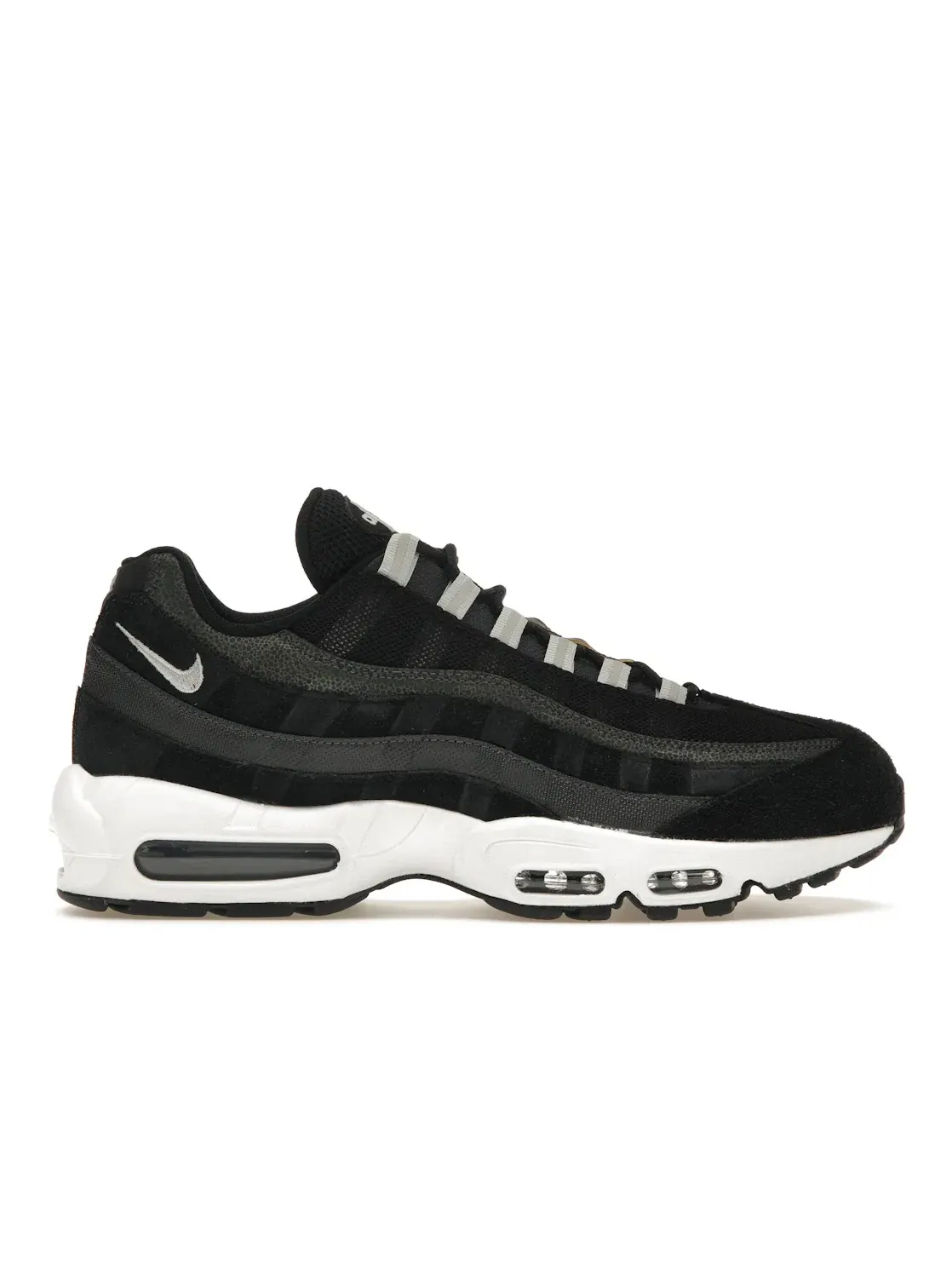 Мужские кроссовки с многослойным верхом Nike Air Max 95 — изображение 1 из 4, черный//белый/платиновый