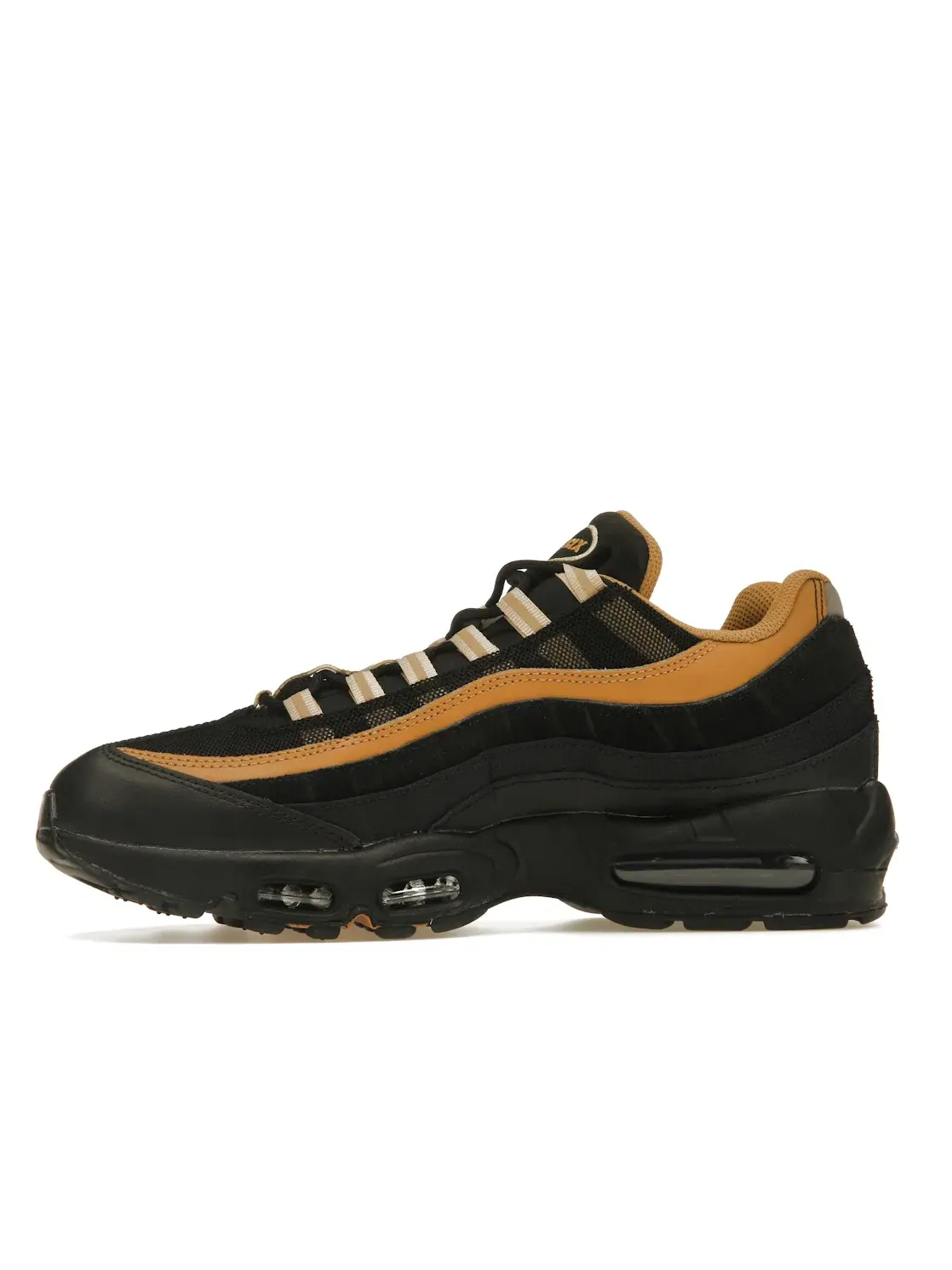 Мужские кроссовки Lifestyle Nike Air Max 95 — изображение 3 из 4, черный/золотистый//белый