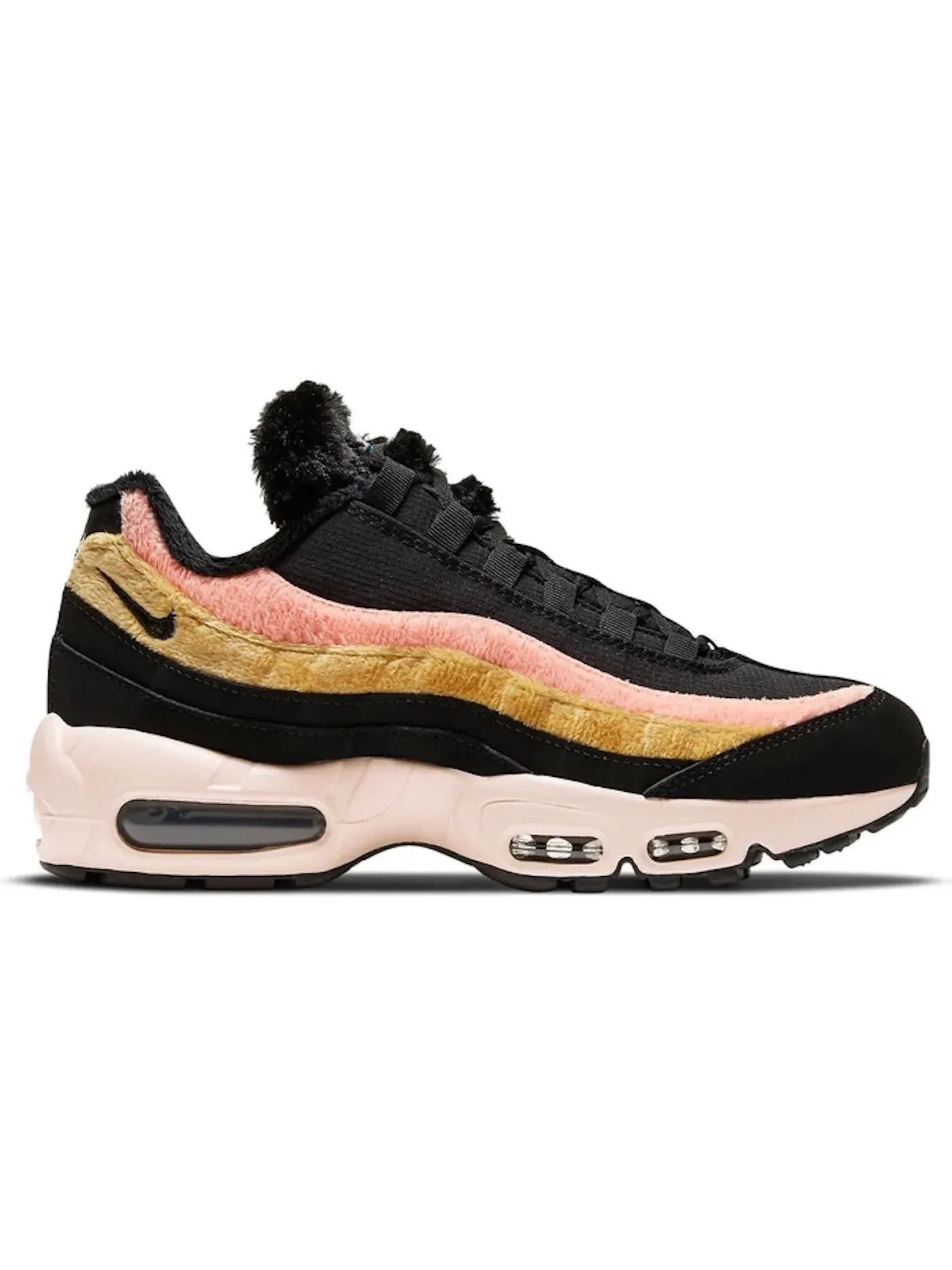 Женские кроссовки с мехом Nike Air Max 95 — изображение 1 из 1, черный/мульти